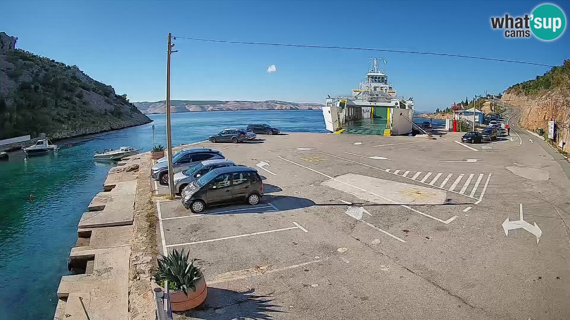 Webcam porto traghetti di Prizna – per l’isola di Pag