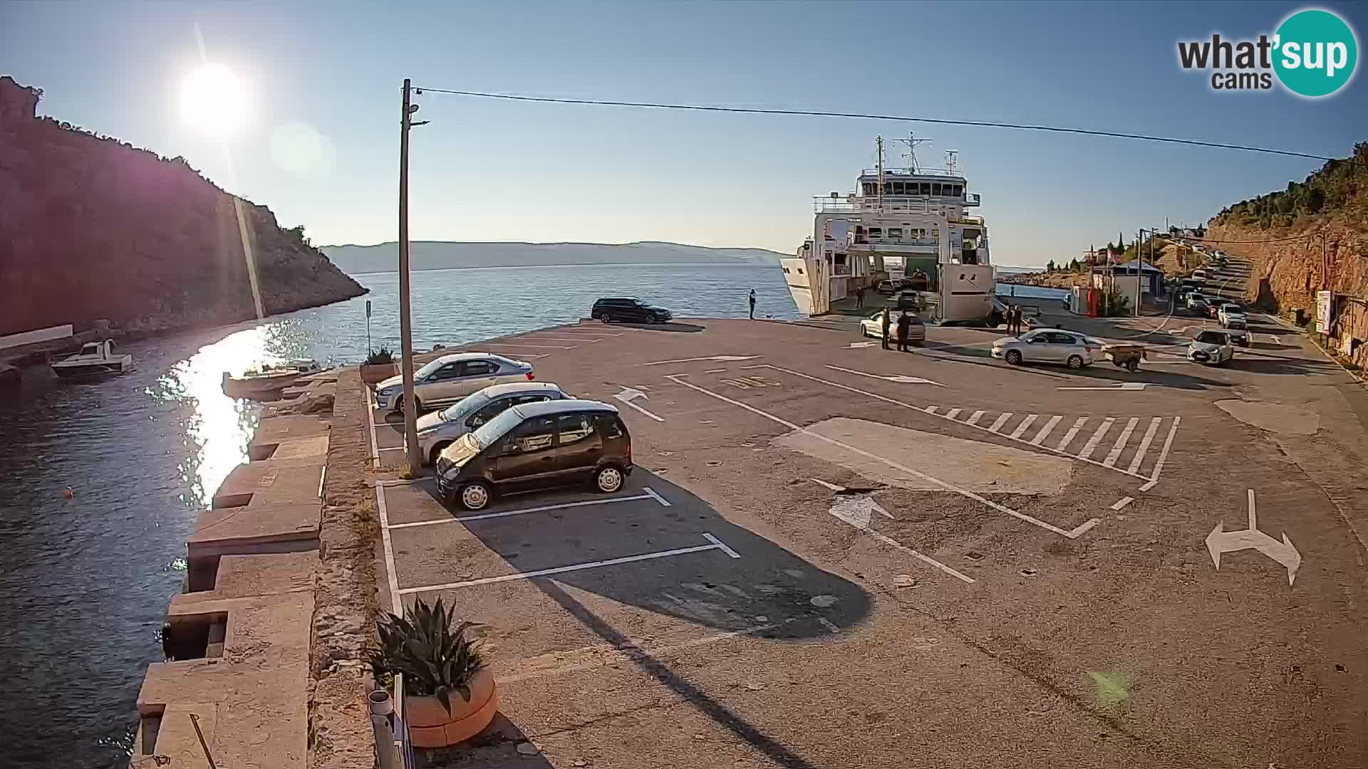 Webcam porto traghetti di Prizna – per l’isola di Pag