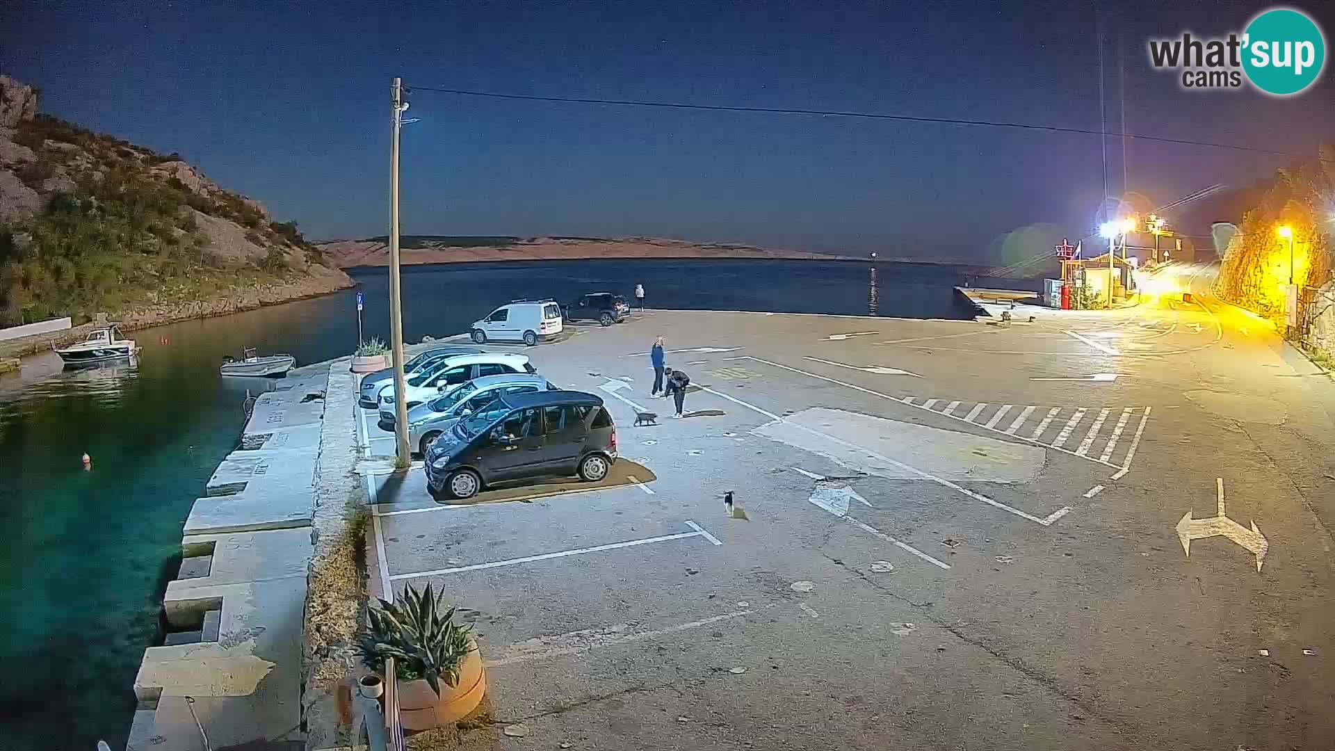 Webcam Prizna ferry port to Pag island