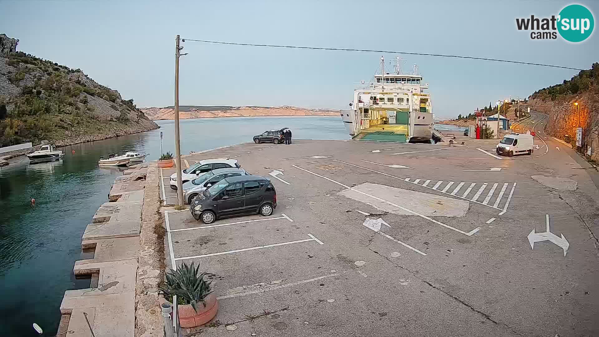 Webcam porto traghetti di Prizna – per l’isola di Pag