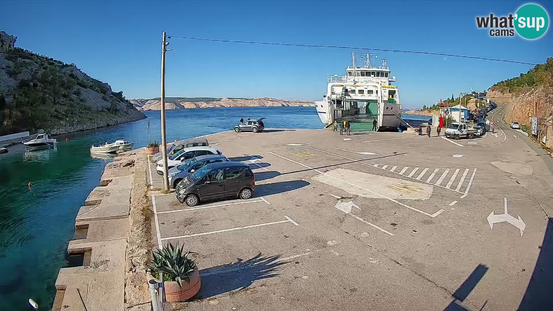 Webcam porto traghetti di Prizna – per l’isola di Pag
