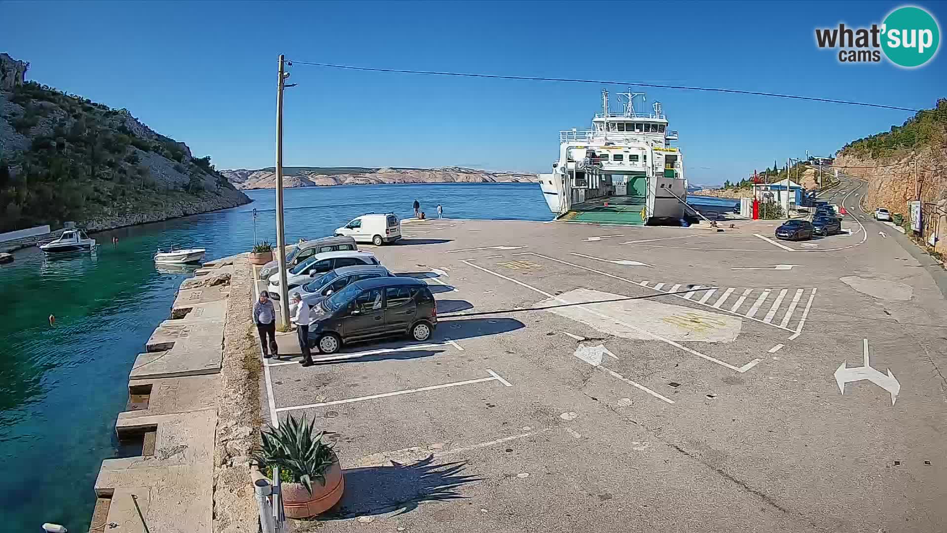 Webcam porto traghetti di Prizna – per l’isola di Pag