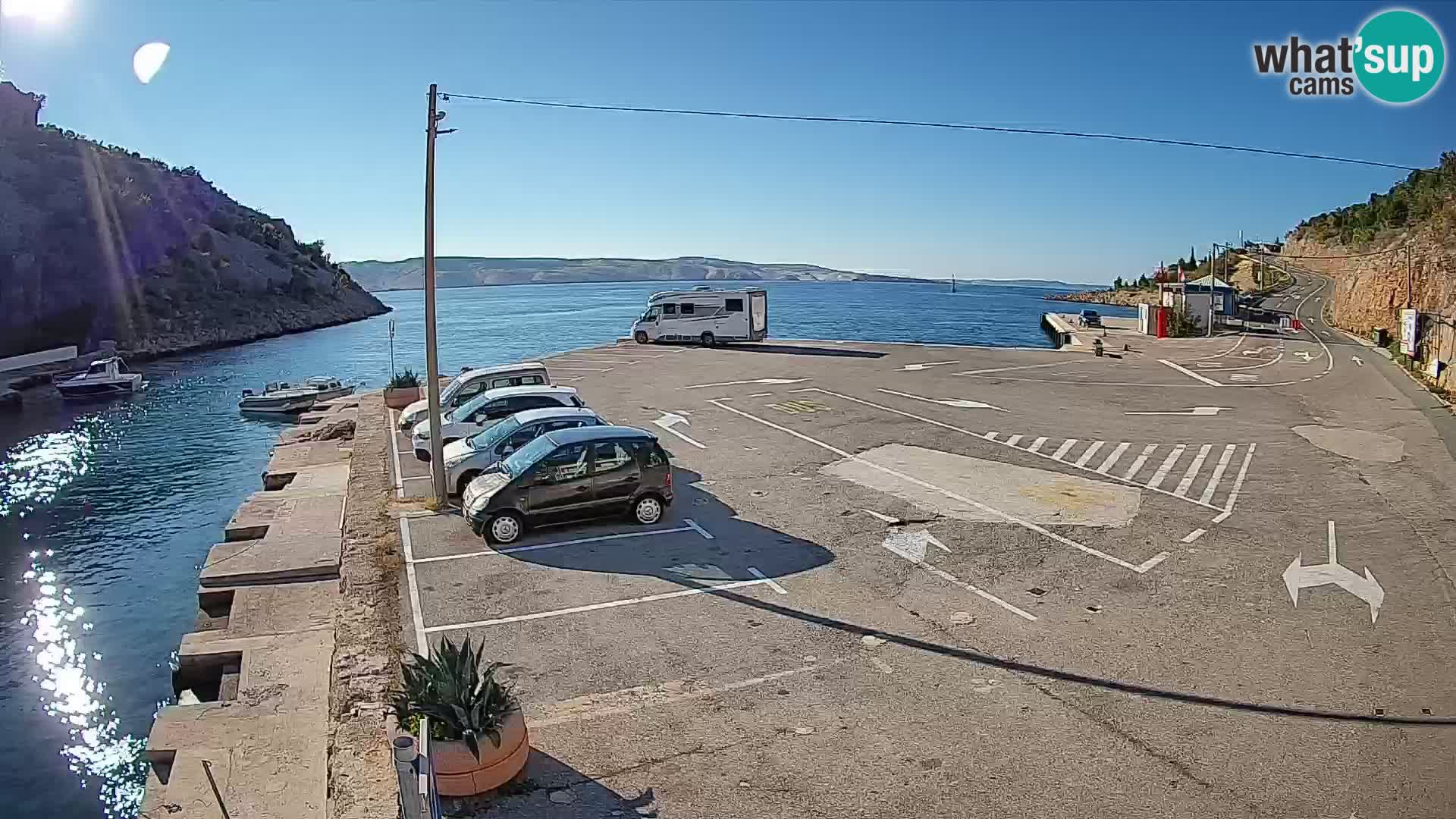 Webcam porto traghetti di Prizna – per l’isola di Pag