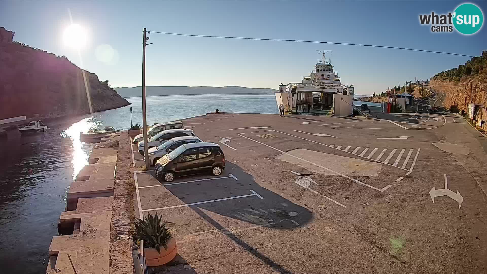 Webcam porto traghetti di Prizna – per l’isola di Pag