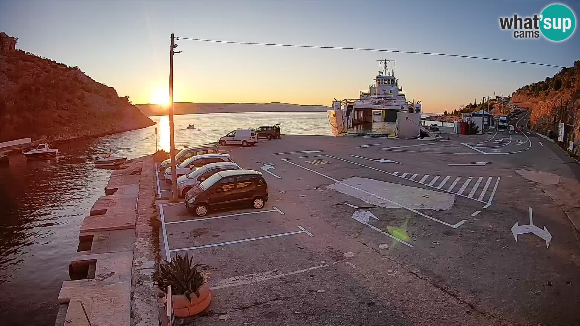 Webcam porto traghetti di Prizna – per l’isola di Pag