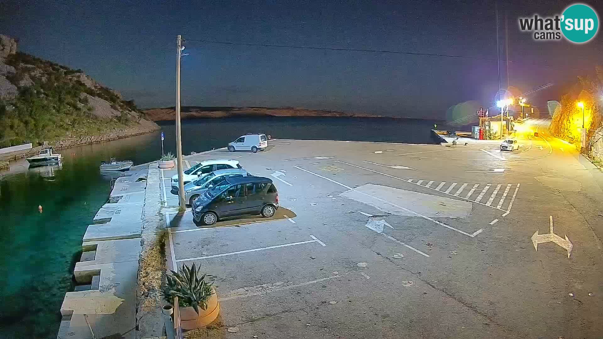 Webcam Fährhafen Prizna – zur Insel Pag