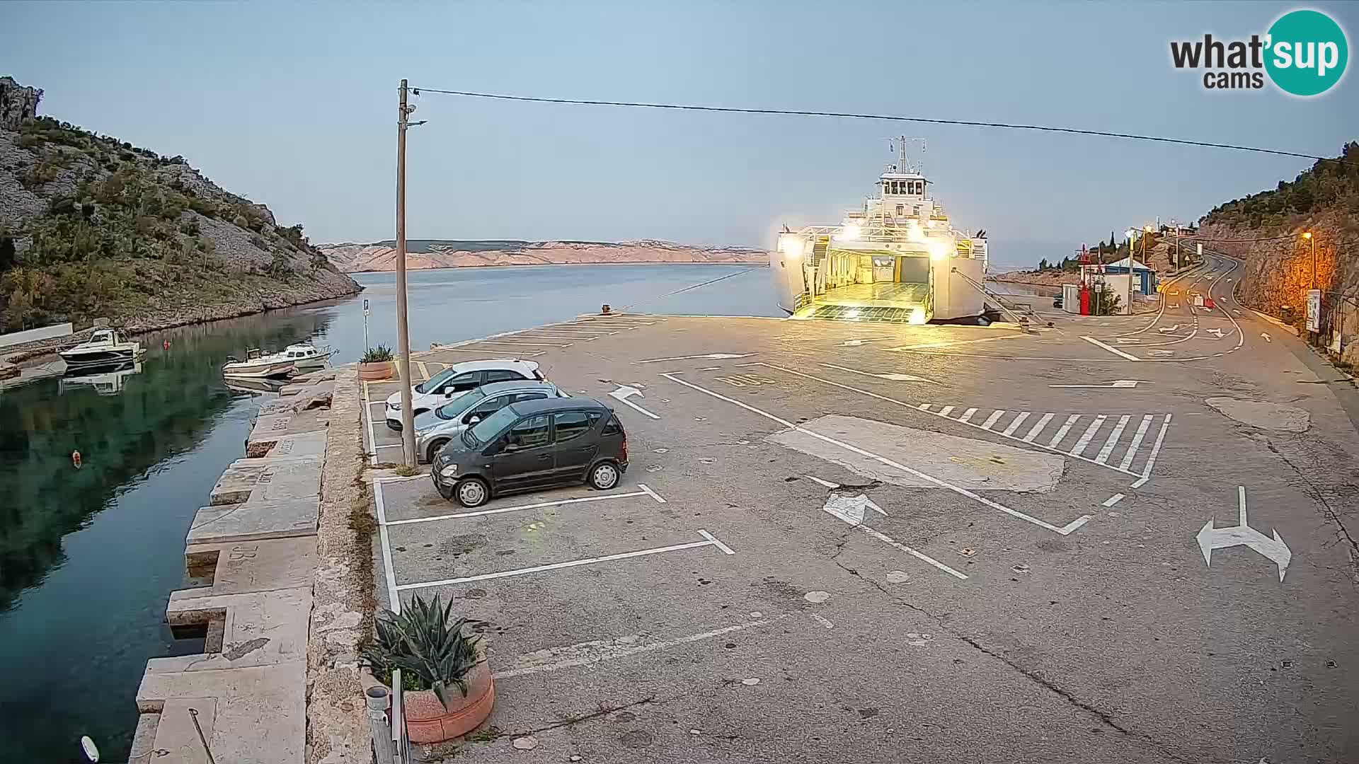Webcam porto traghetti di Prizna – per l’isola di Pag