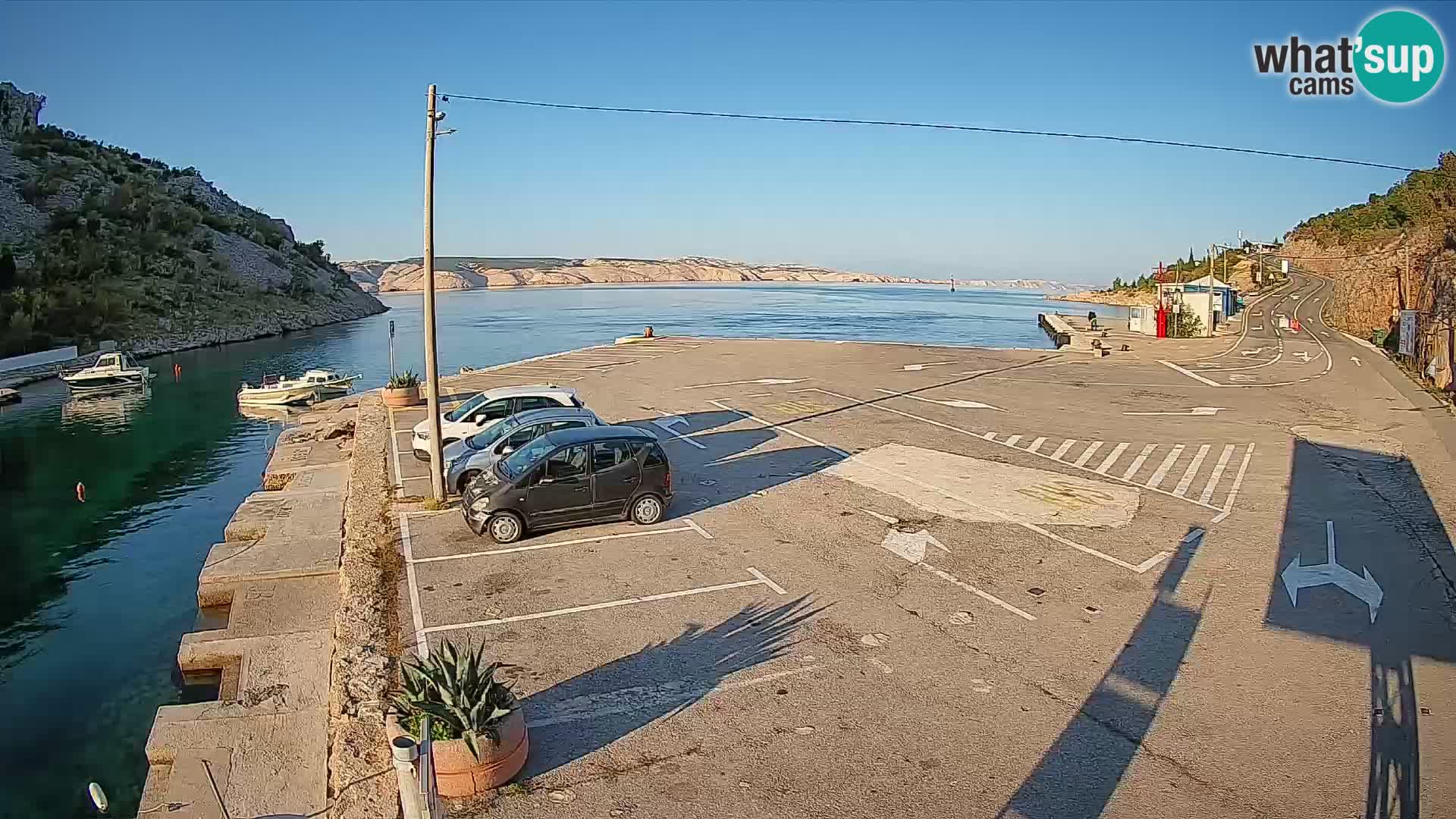 Webcam porto traghetti di Prizna – per l’isola di Pag