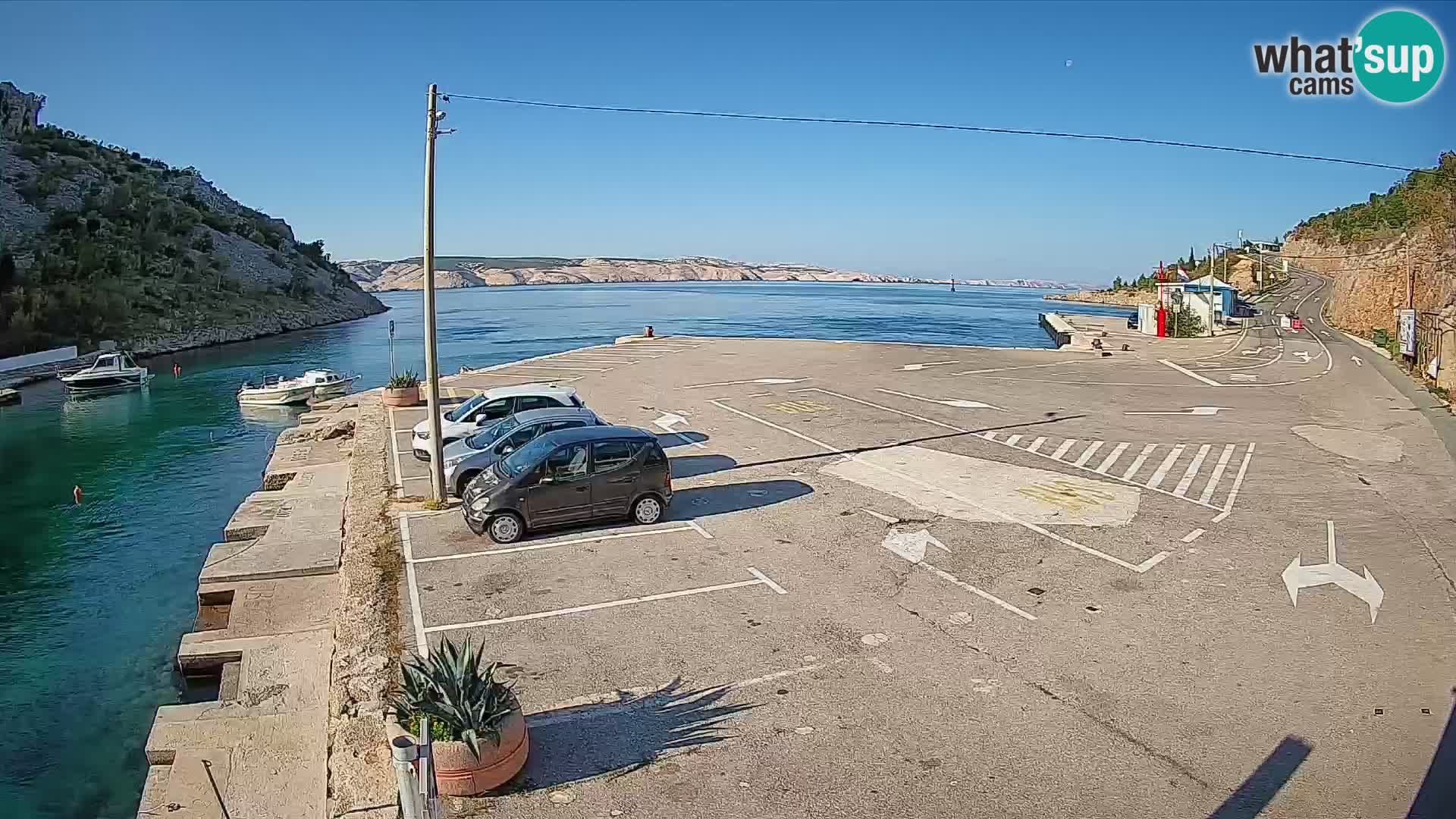 Webcam porto traghetti di Prizna – per l’isola di Pag