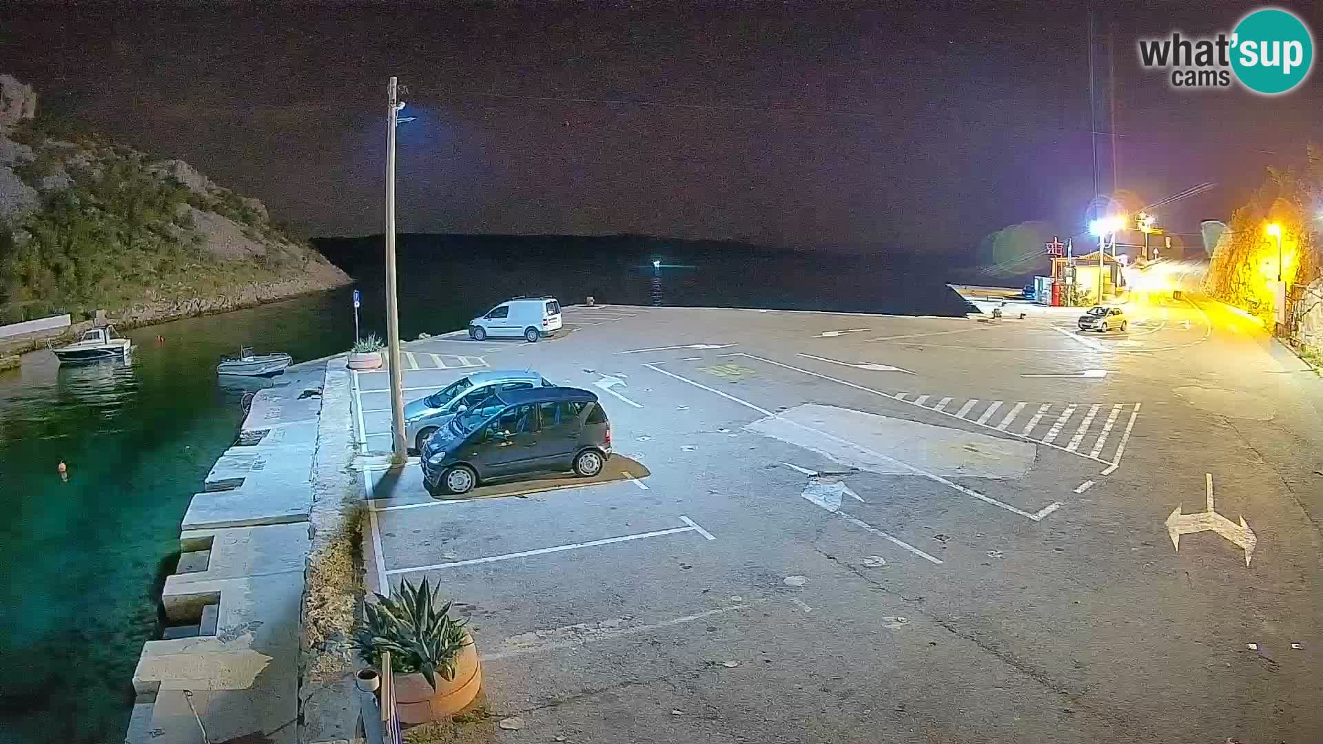 Webcam Fährhafen Prizna – zur Insel Pag