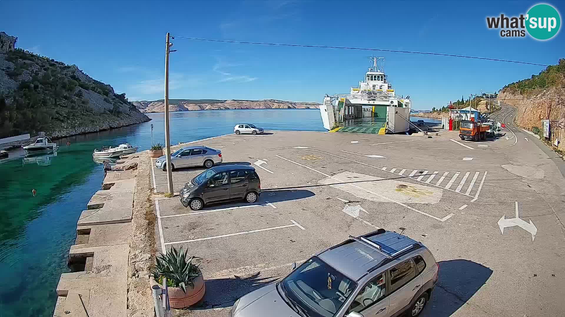 Webcam porto traghetti di Prizna – per l’isola di Pag