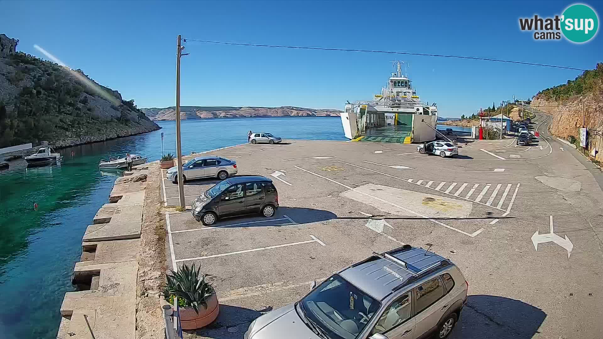 Webcam porto traghetti di Prizna – per l’isola di Pag