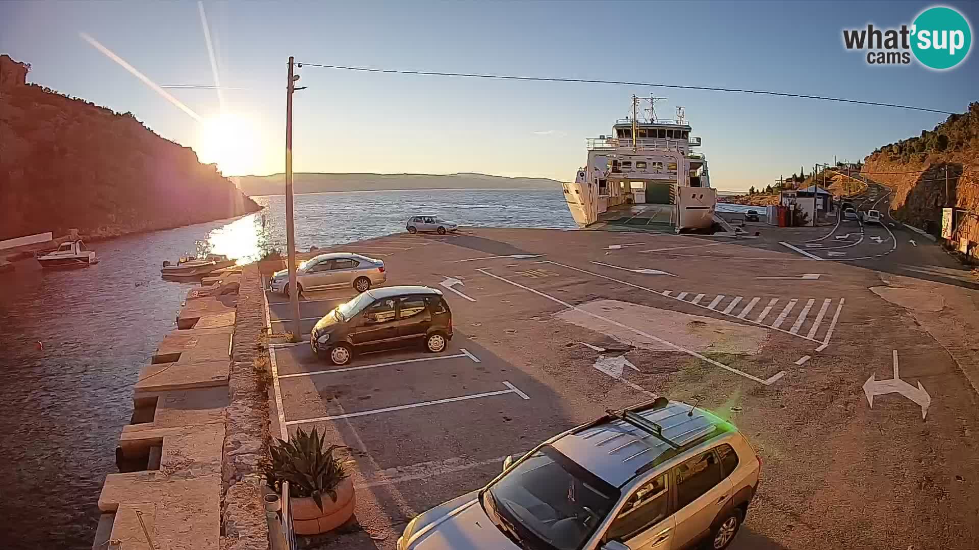 Webcam porto traghetti di Prizna – per l’isola di Pag