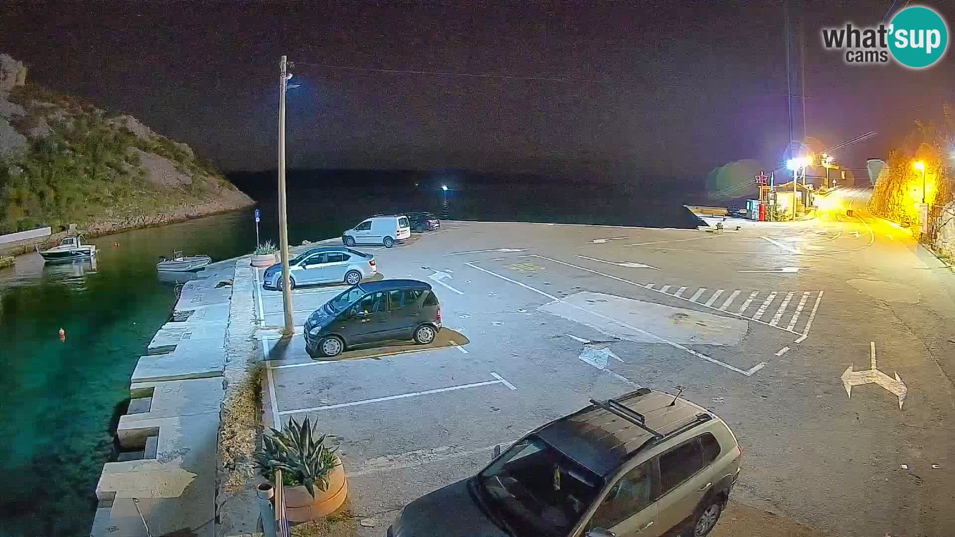 Webcam Fährhafen Prizna – zur Insel Pag