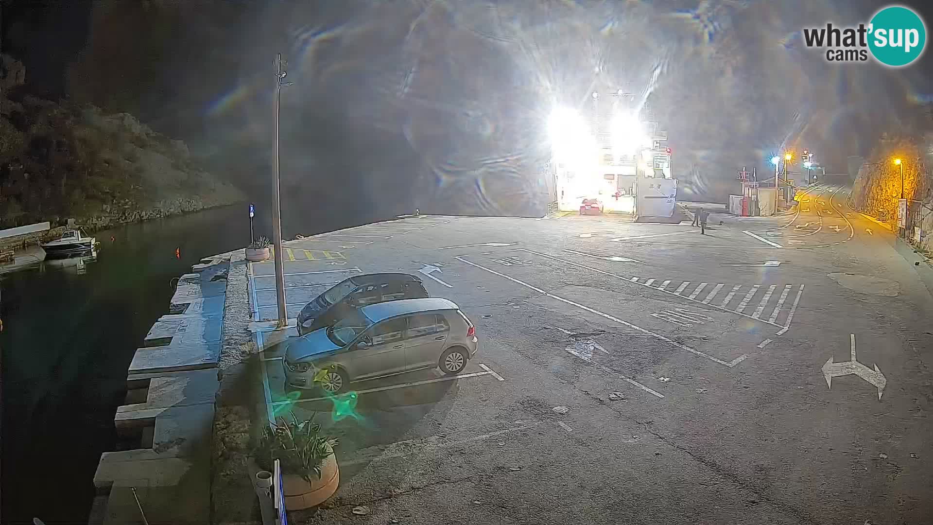 Webcam Fährhafen Prizna – zur Insel Pag