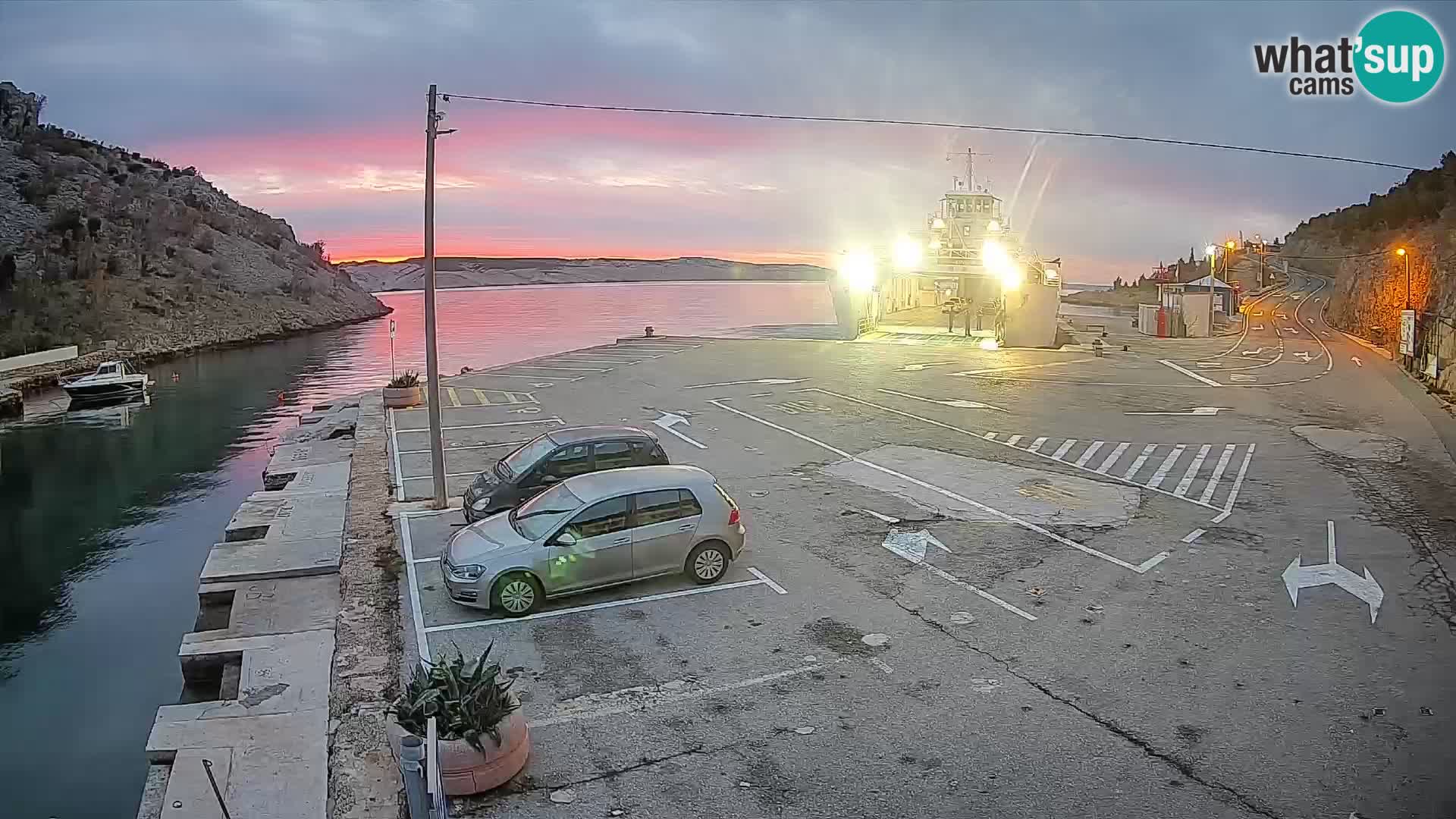 Webcam porto traghetti di Prizna – per l’isola di Pag