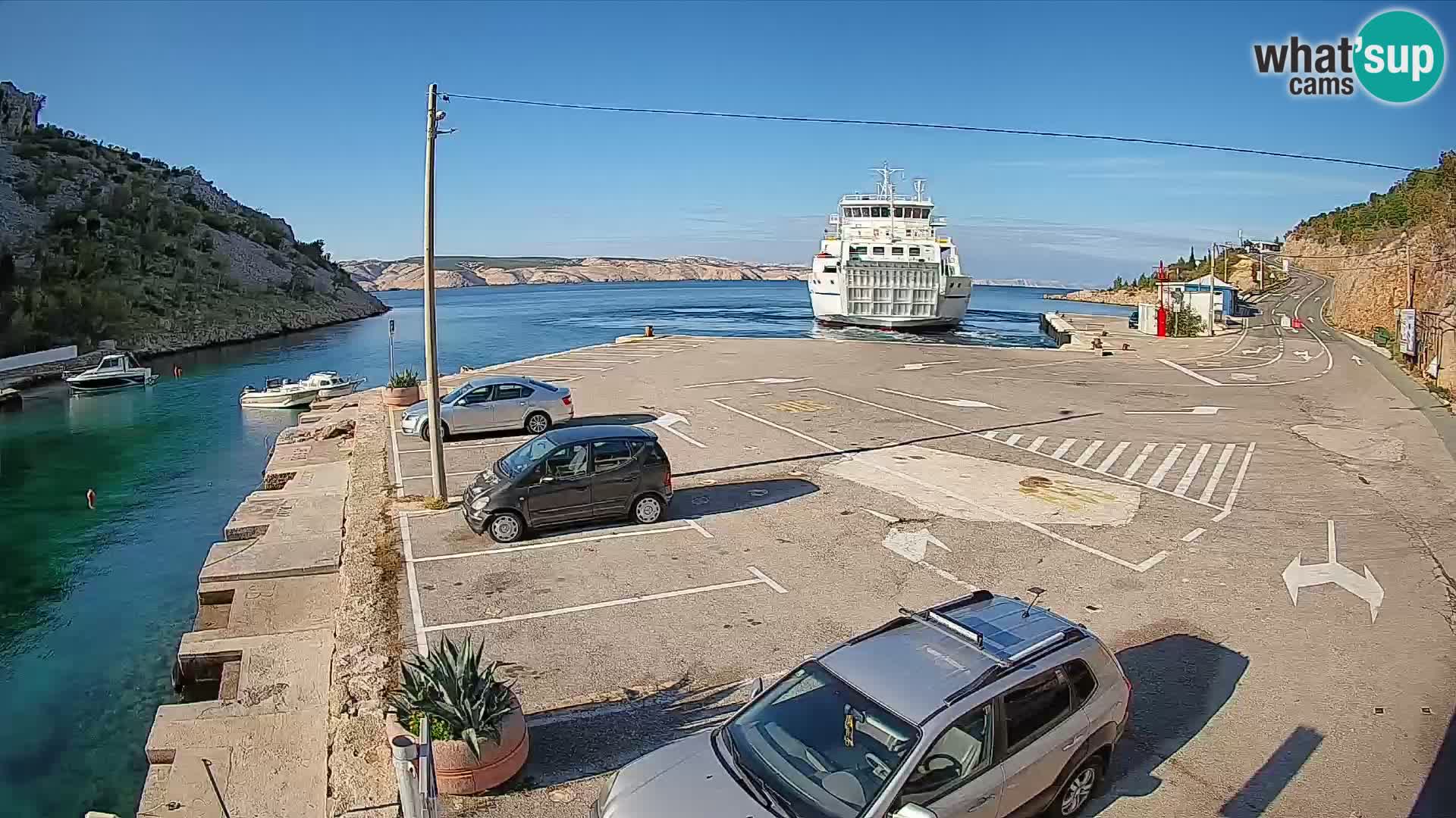 Webcam porto traghetti di Prizna – per l’isola di Pag