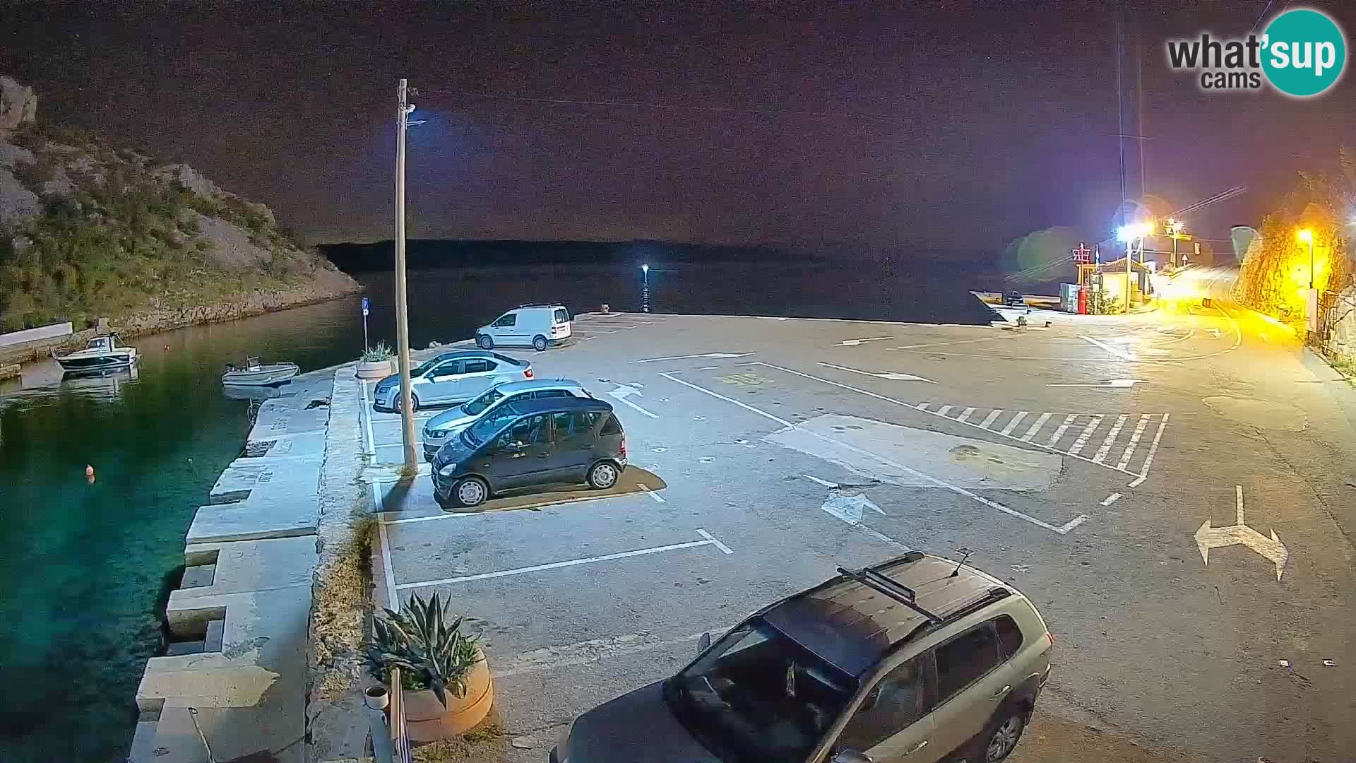 Webcam Fährhafen Prizna – zur Insel Pag