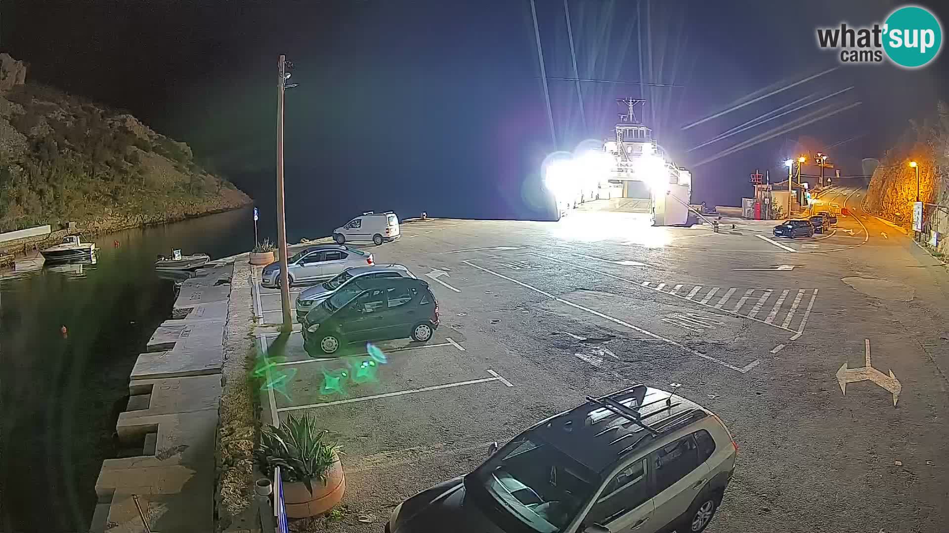 Webcam Fährhafen Prizna – zur Insel Pag