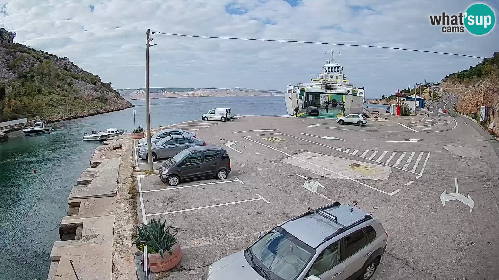 Webcam porto traghetti di Prizna – per l’isola di Pag