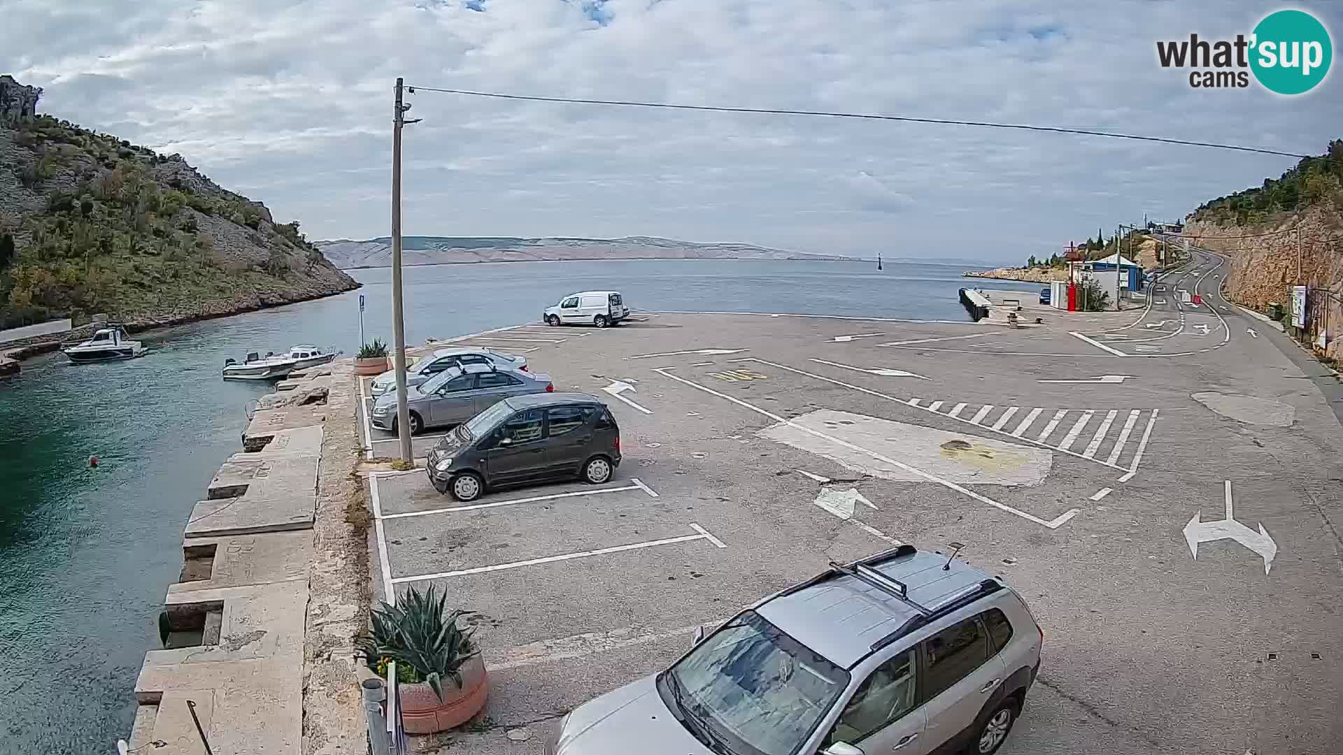 Webcam porto traghetti di Prizna – per l’isola di Pag
