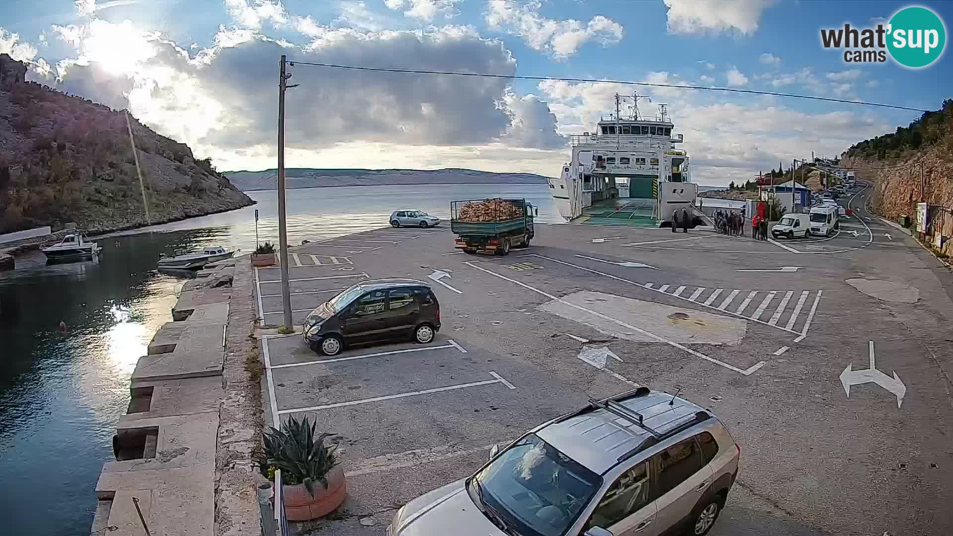 Webcam porto traghetti di Prizna – per l’isola di Pag
