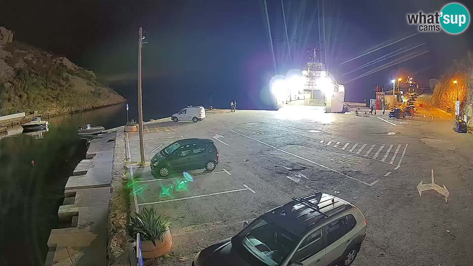 Webcam Fährhafen Prizna – zur Insel Pag