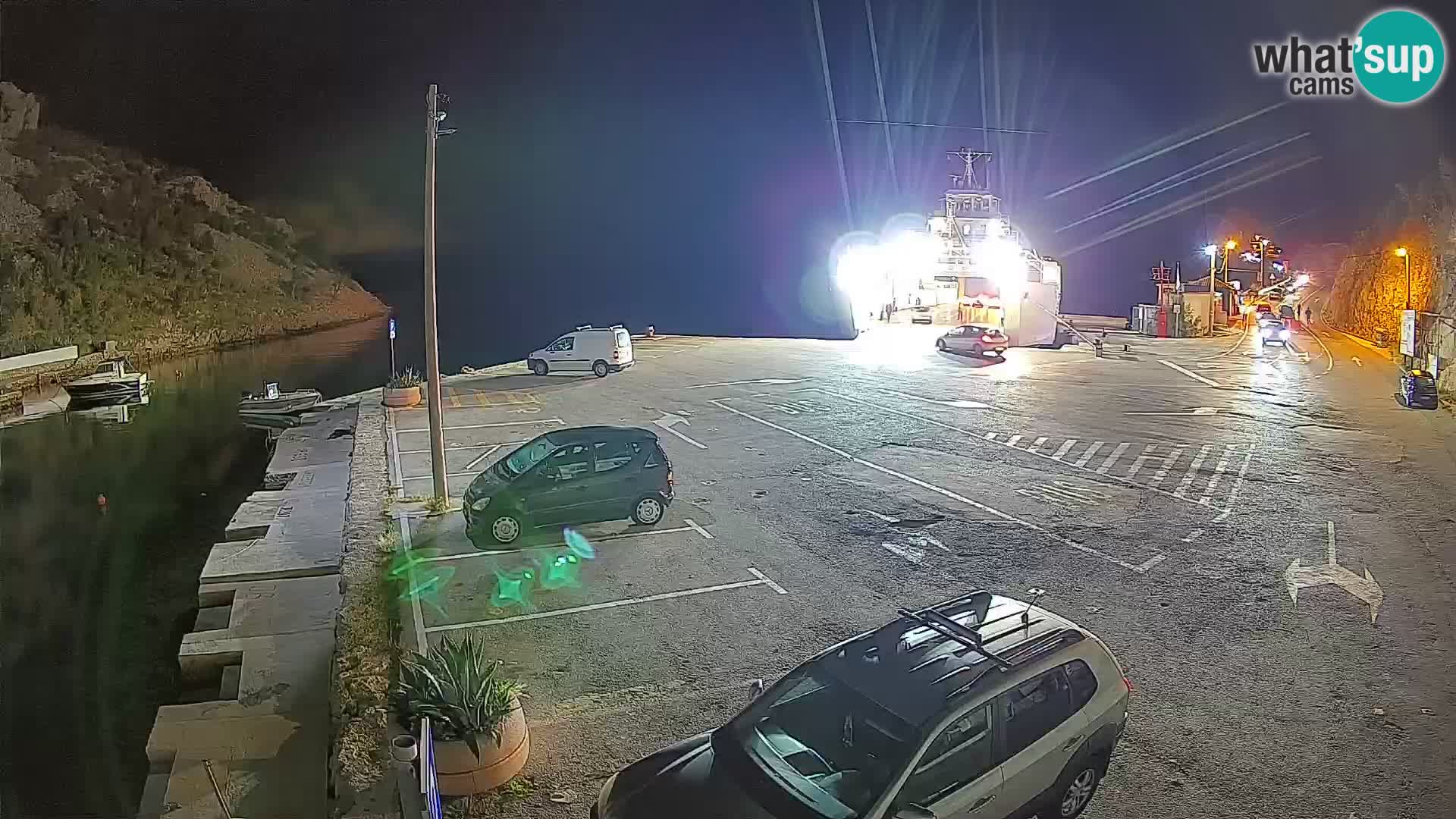 Webcam Fährhafen Prizna – zur Insel Pag
