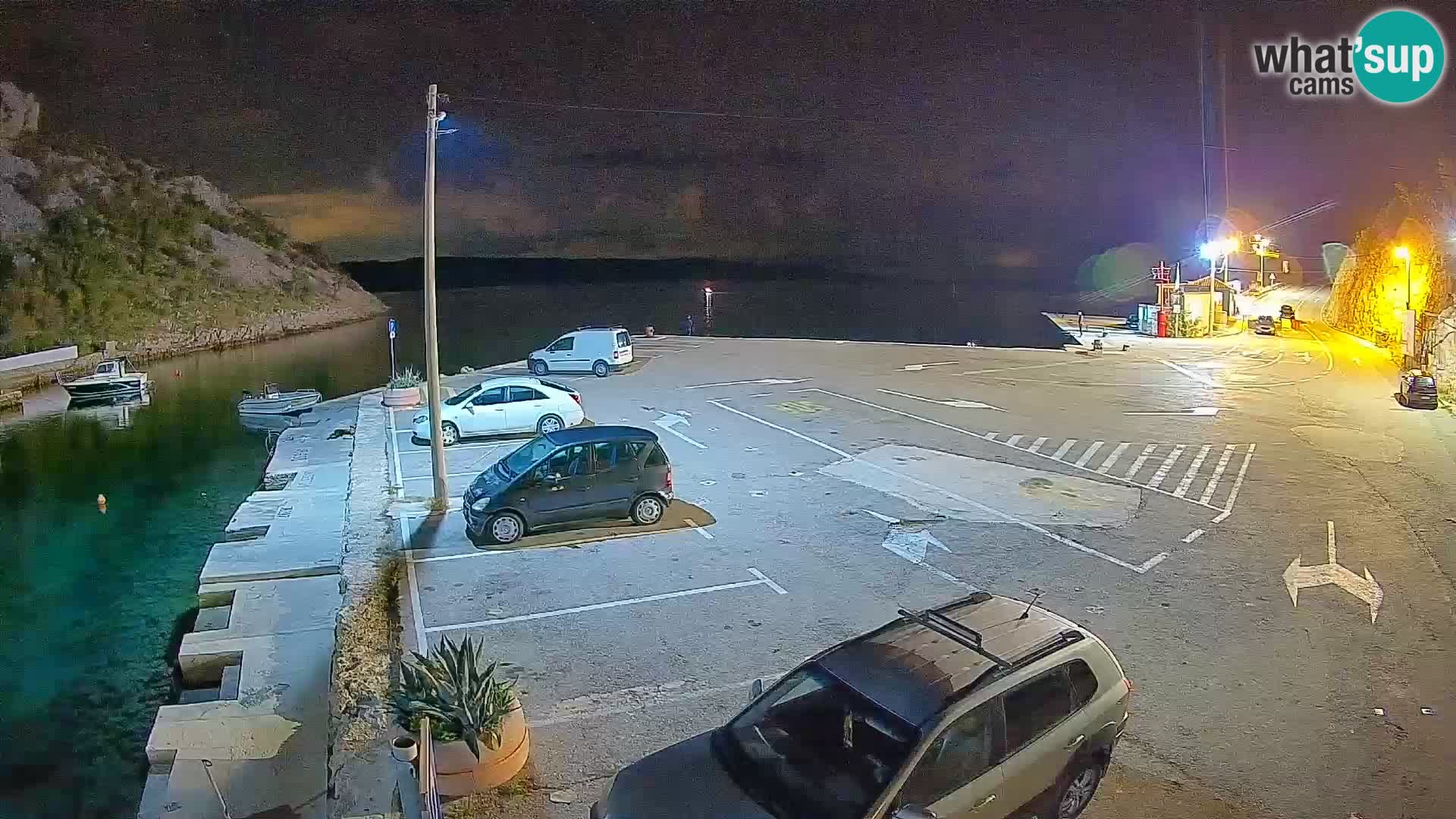 Webcam Fährhafen Prizna – zur Insel Pag