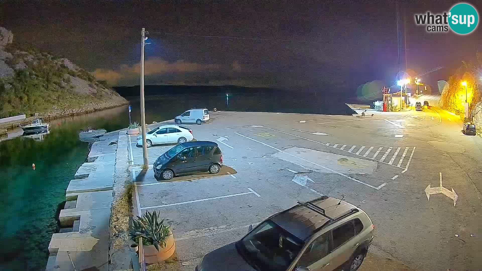 Webcam Prizna ferry port to Pag island