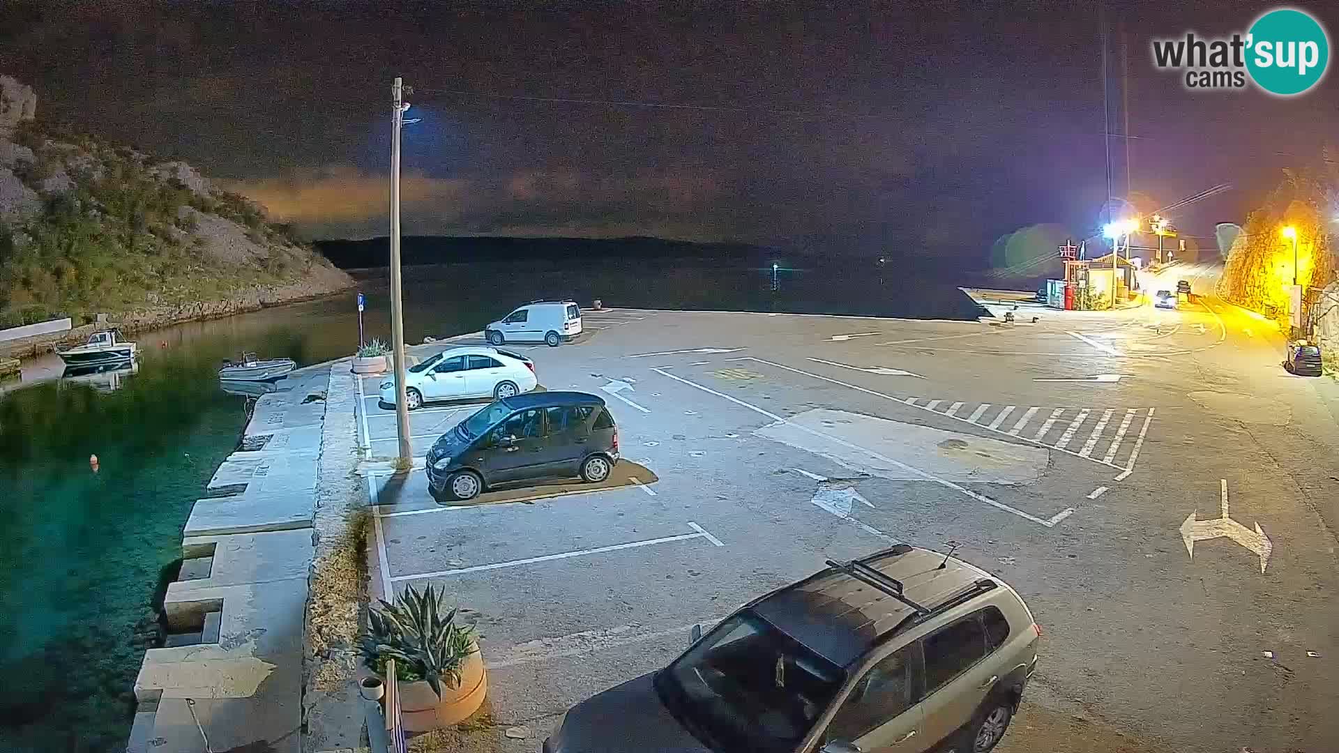 Webcam Fährhafen Prizna – zur Insel Pag