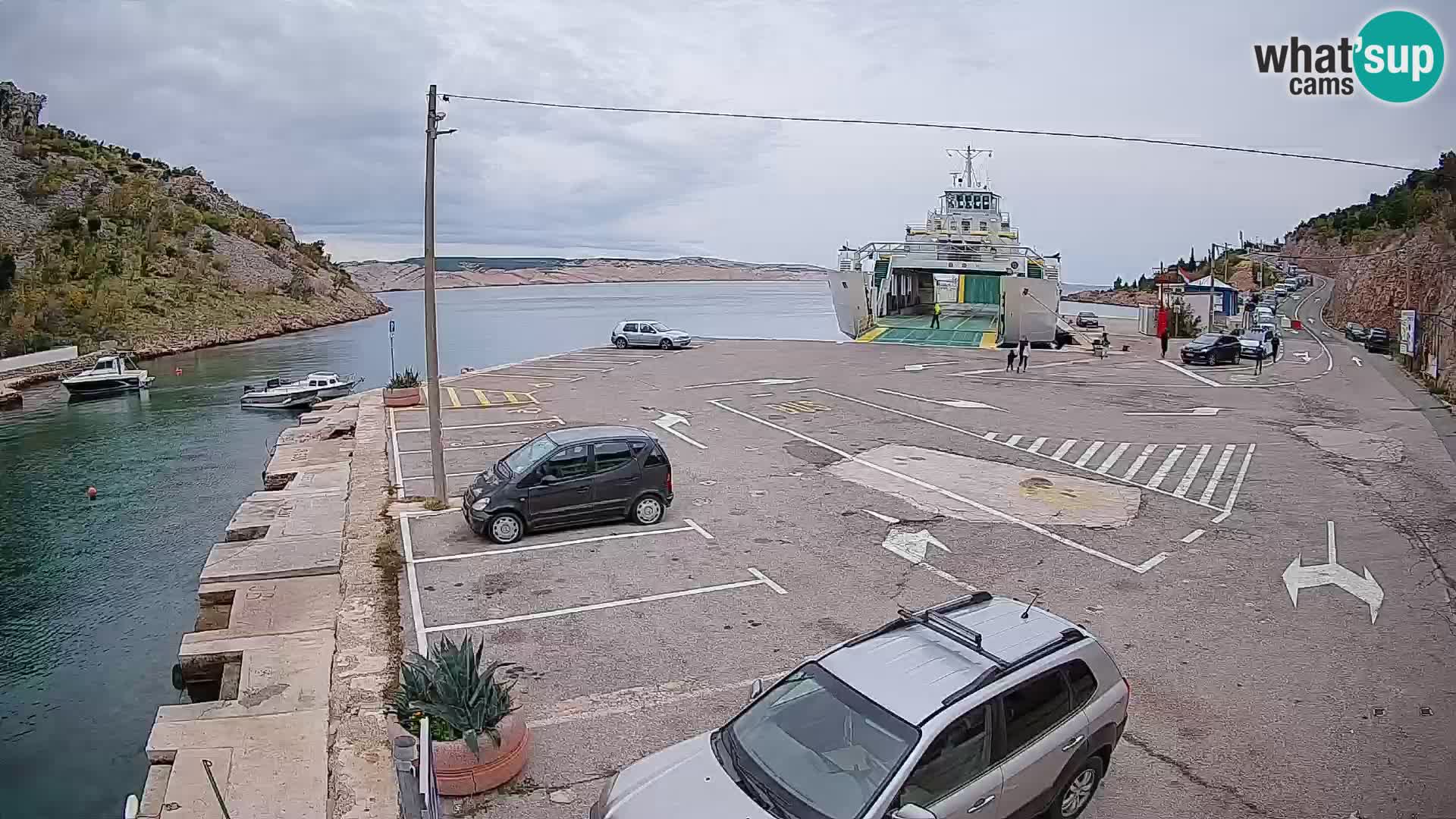 Webcam porto traghetti di Prizna – per l’isola di Pag