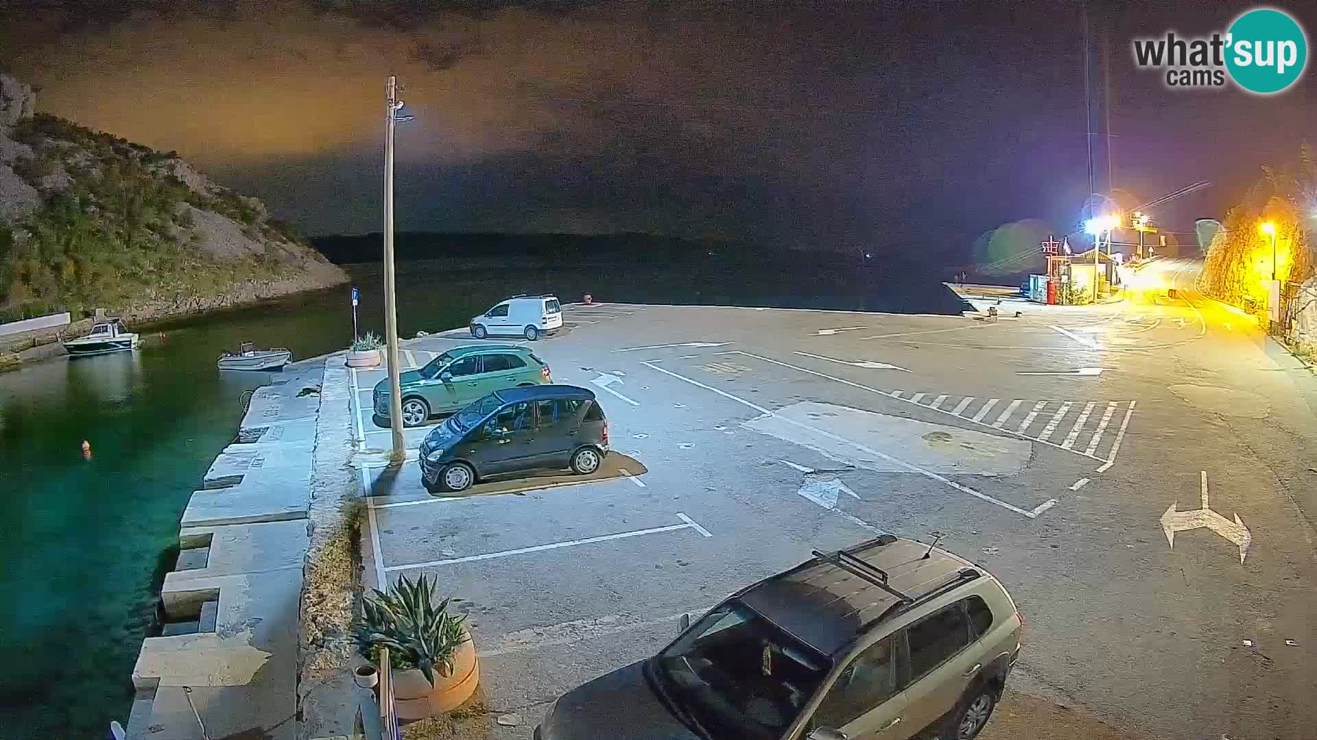 Webcam Fährhafen Prizna – zur Insel Pag