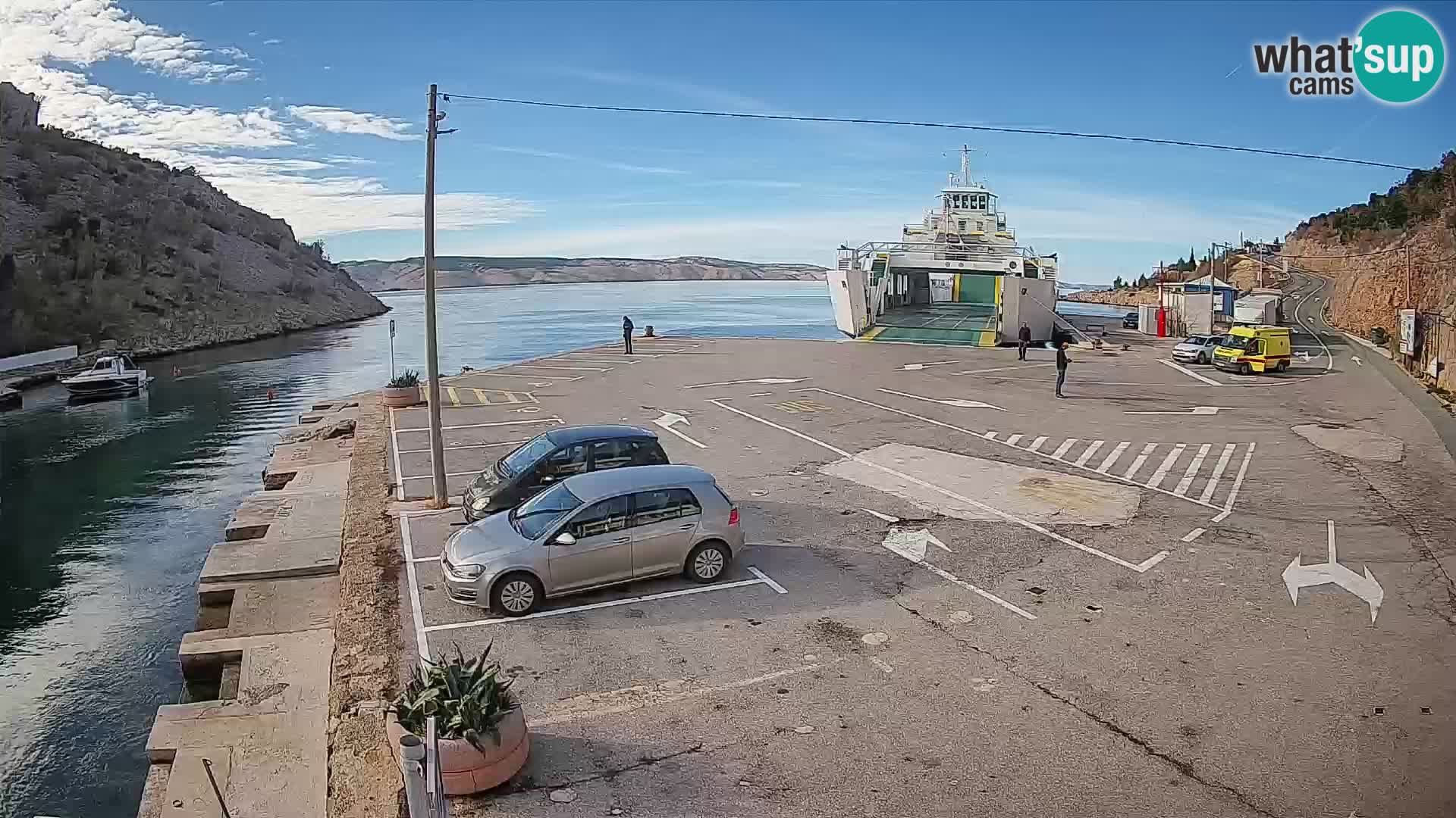 Webcam porto traghetti di Prizna – per l’isola di Pag