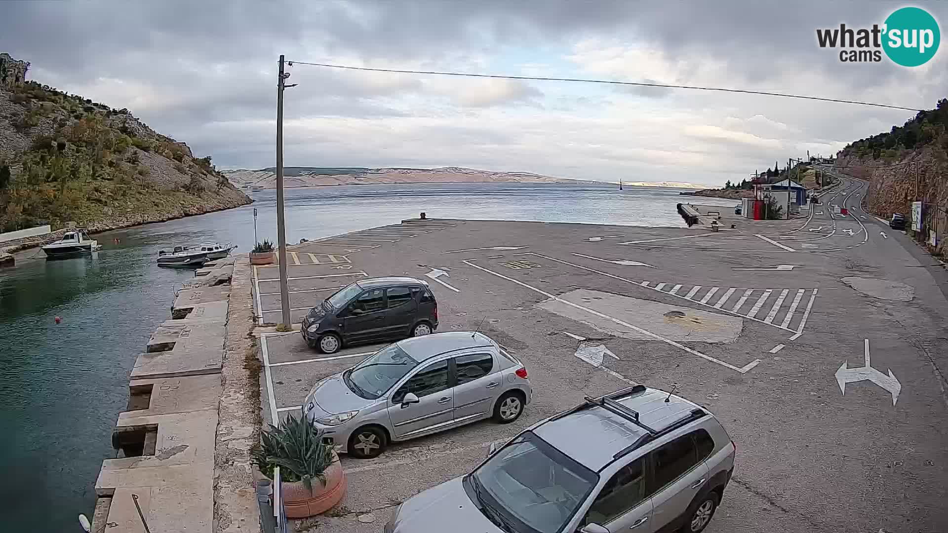 Webcam porto traghetti di Prizna – per l’isola di Pag
