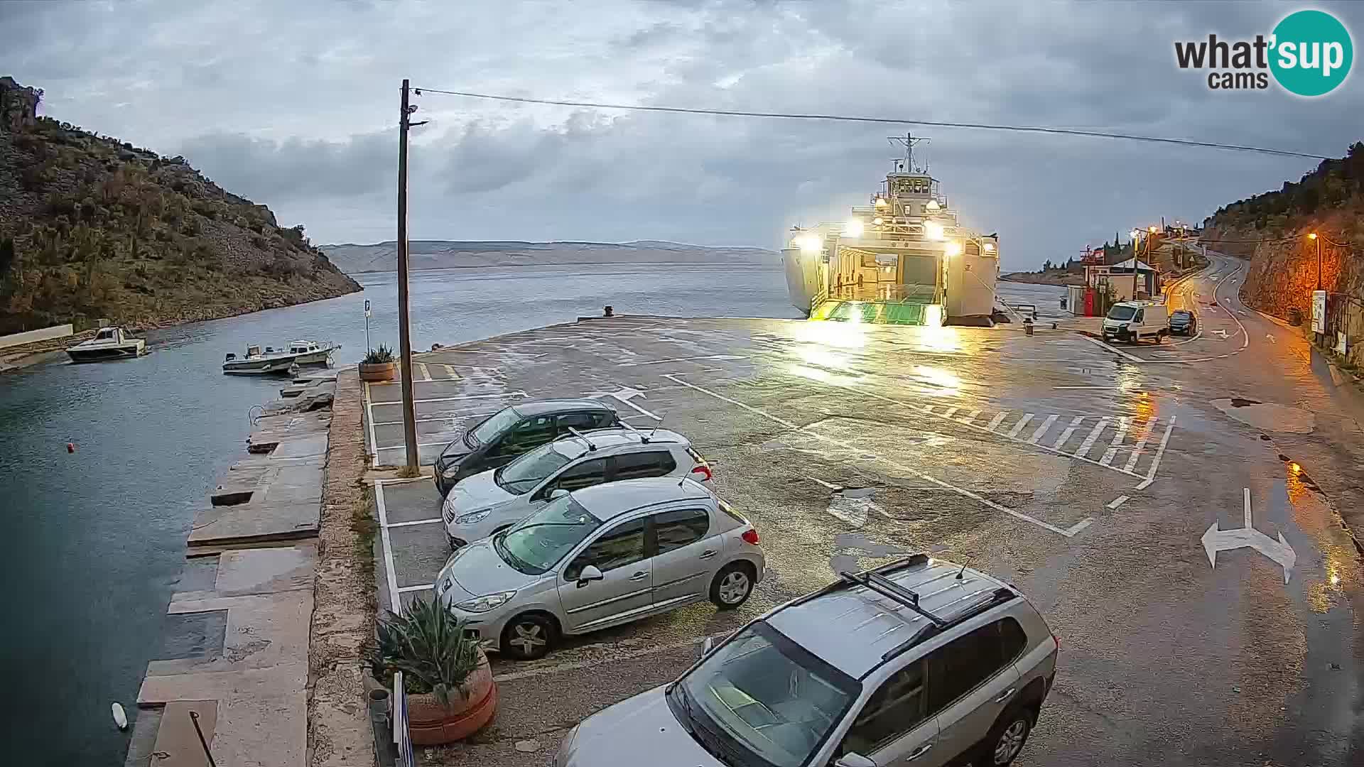 Webcam porto traghetti di Prizna – per l’isola di Pag