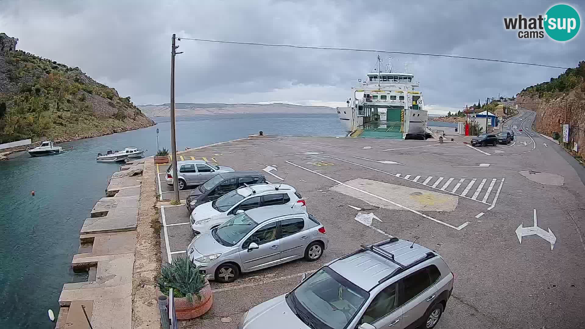 Webcam porto traghetti di Prizna – per l’isola di Pag