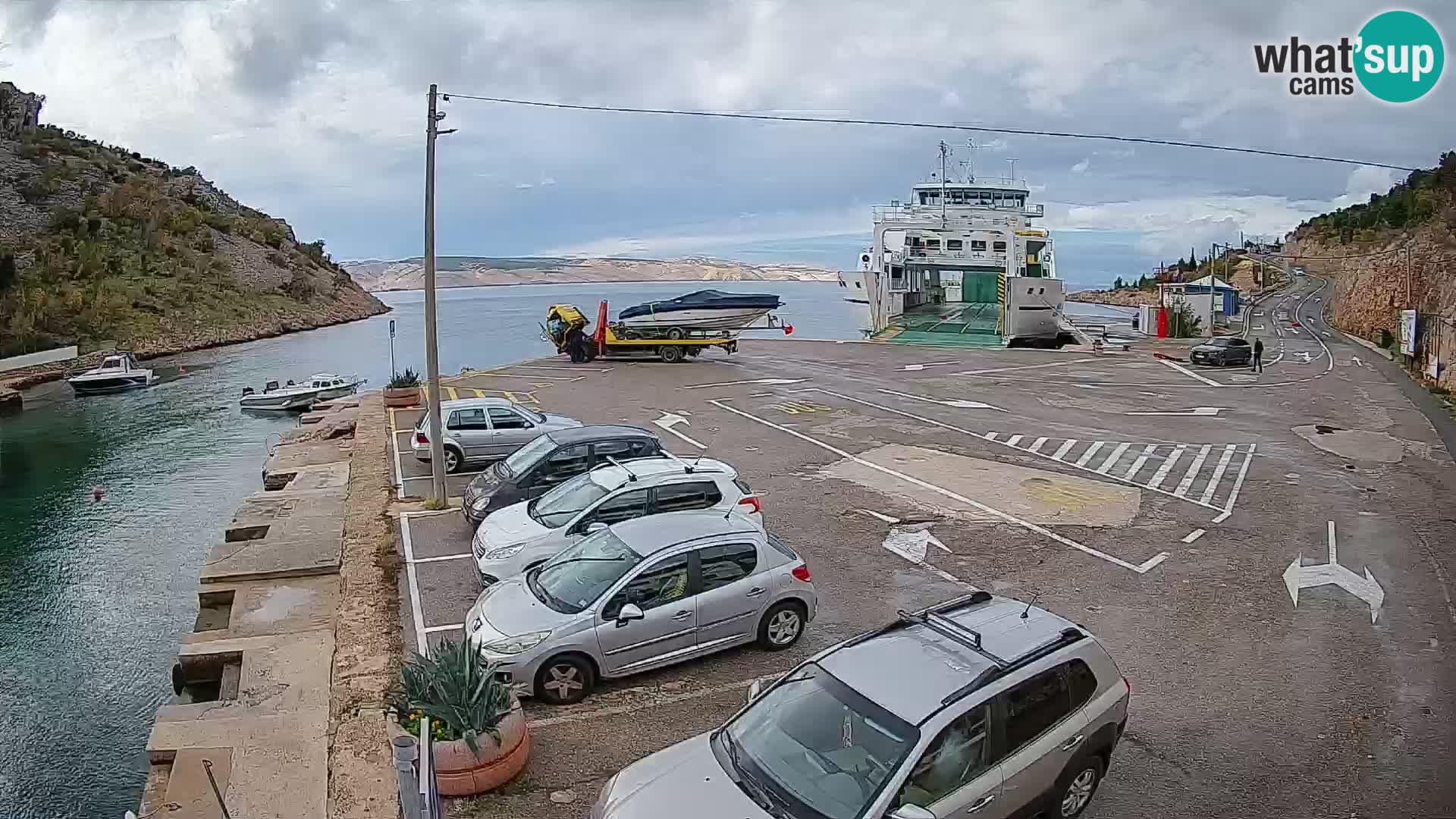 Webcam porto traghetti di Prizna – per l’isola di Pag