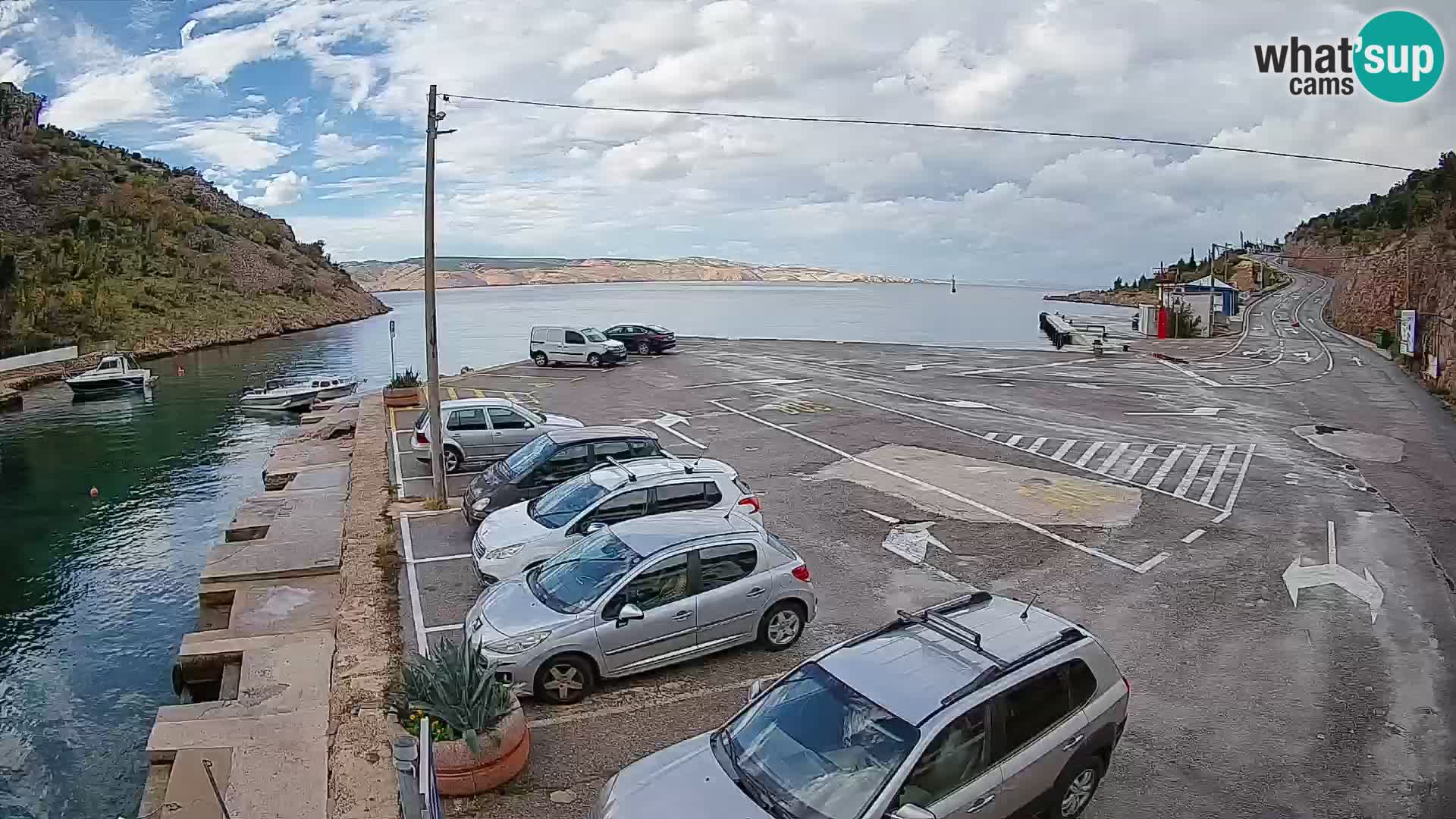 Webcam porto traghetti di Prizna – per l’isola di Pag