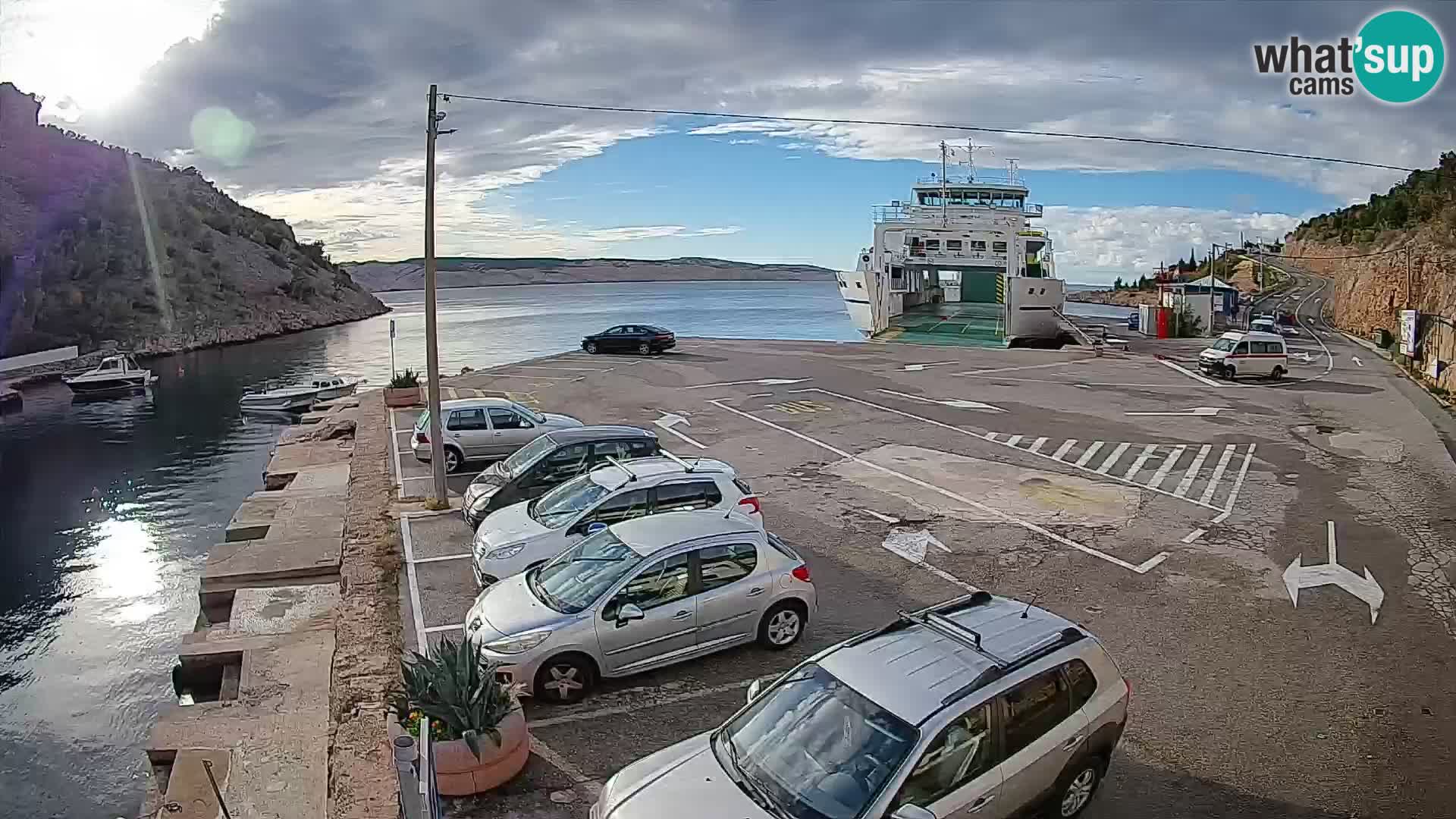 Webcam porto traghetti di Prizna – per l’isola di Pag