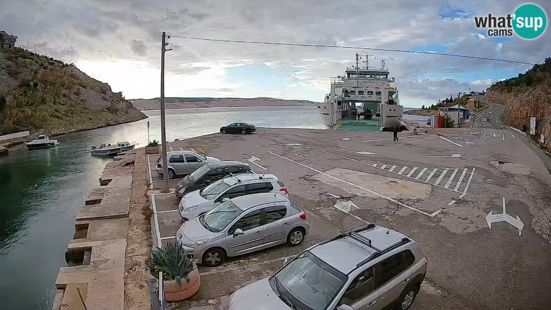 Webcam porto traghetti di Prizna – per l’isola di Pag
