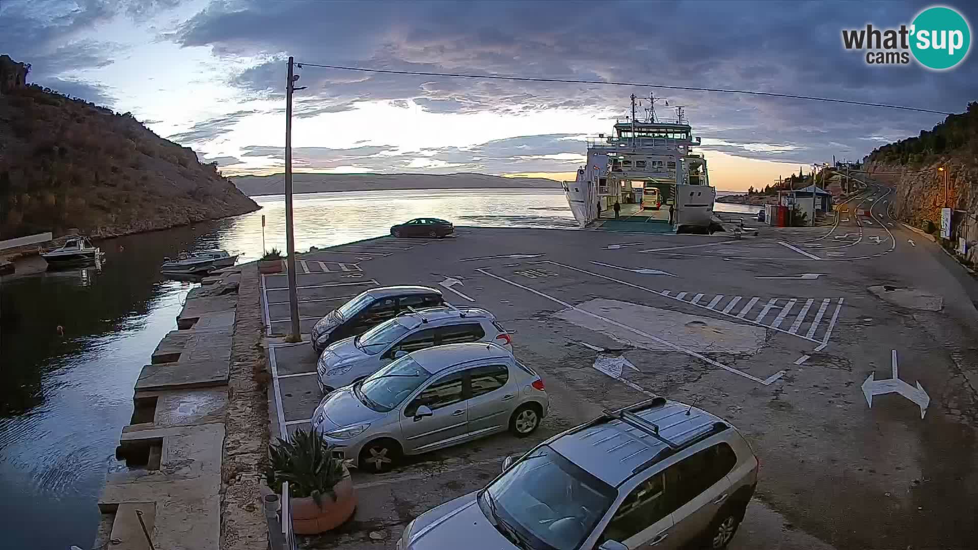 Webcam porto traghetti di Prizna – per l’isola di Pag