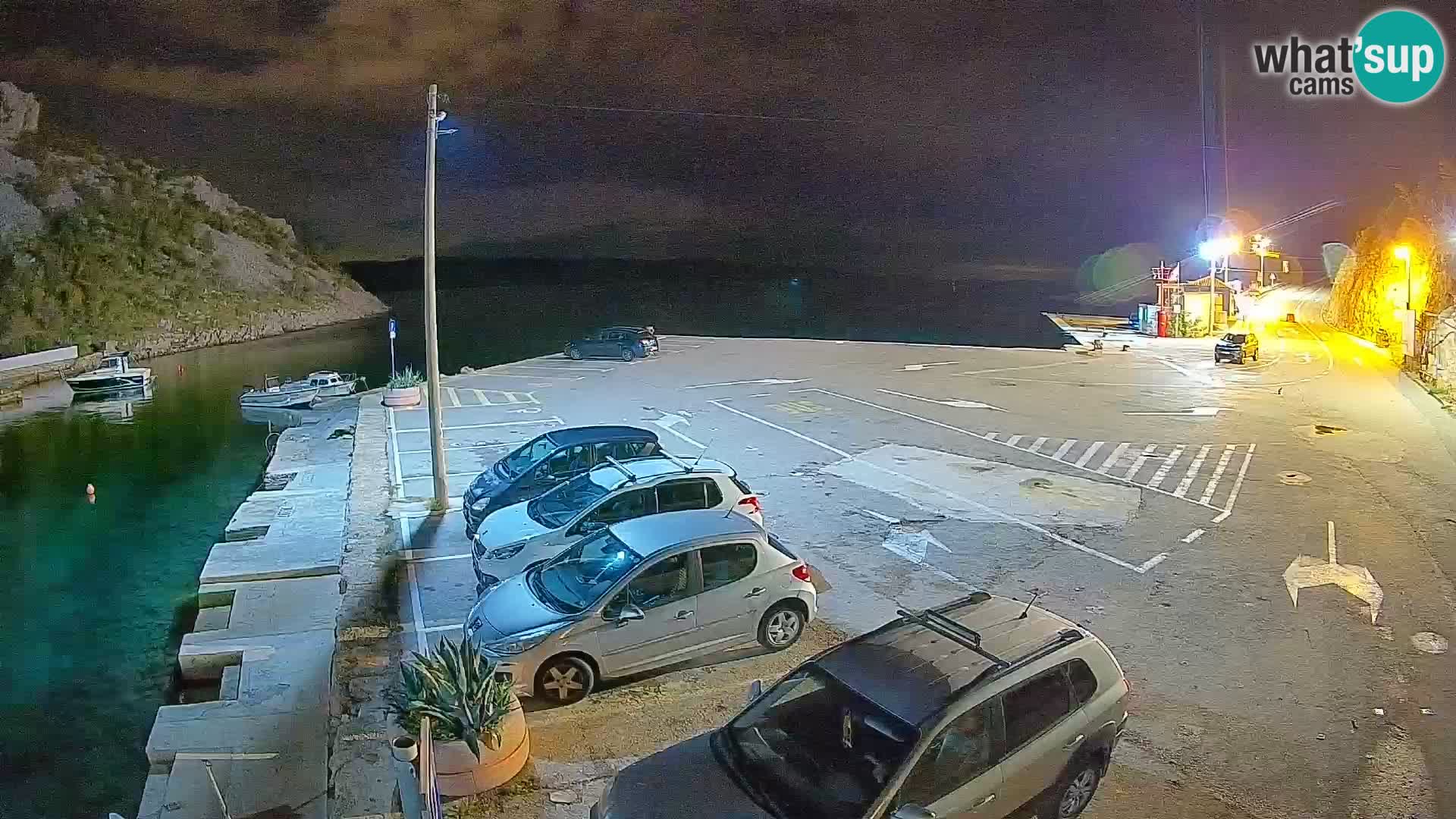 Webcam Fährhafen Prizna – zur Insel Pag