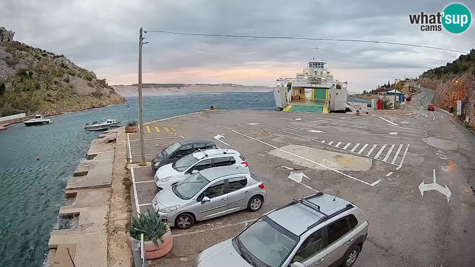 Webcam porto traghetti di Prizna – per l’isola di Pag