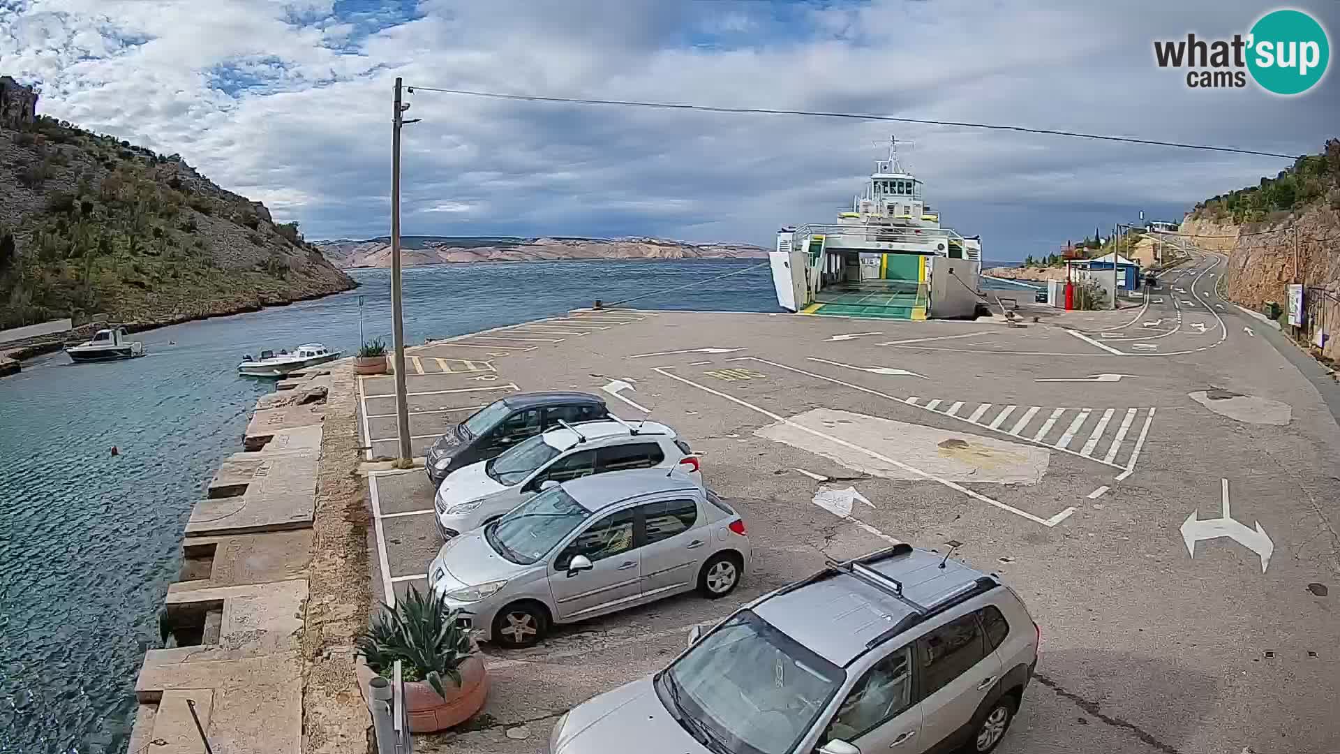 Webcam porto traghetti di Prizna – per l’isola di Pag