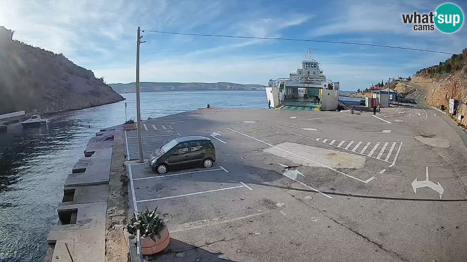 Webcam porto traghetti di Prizna – per l’isola di Pag