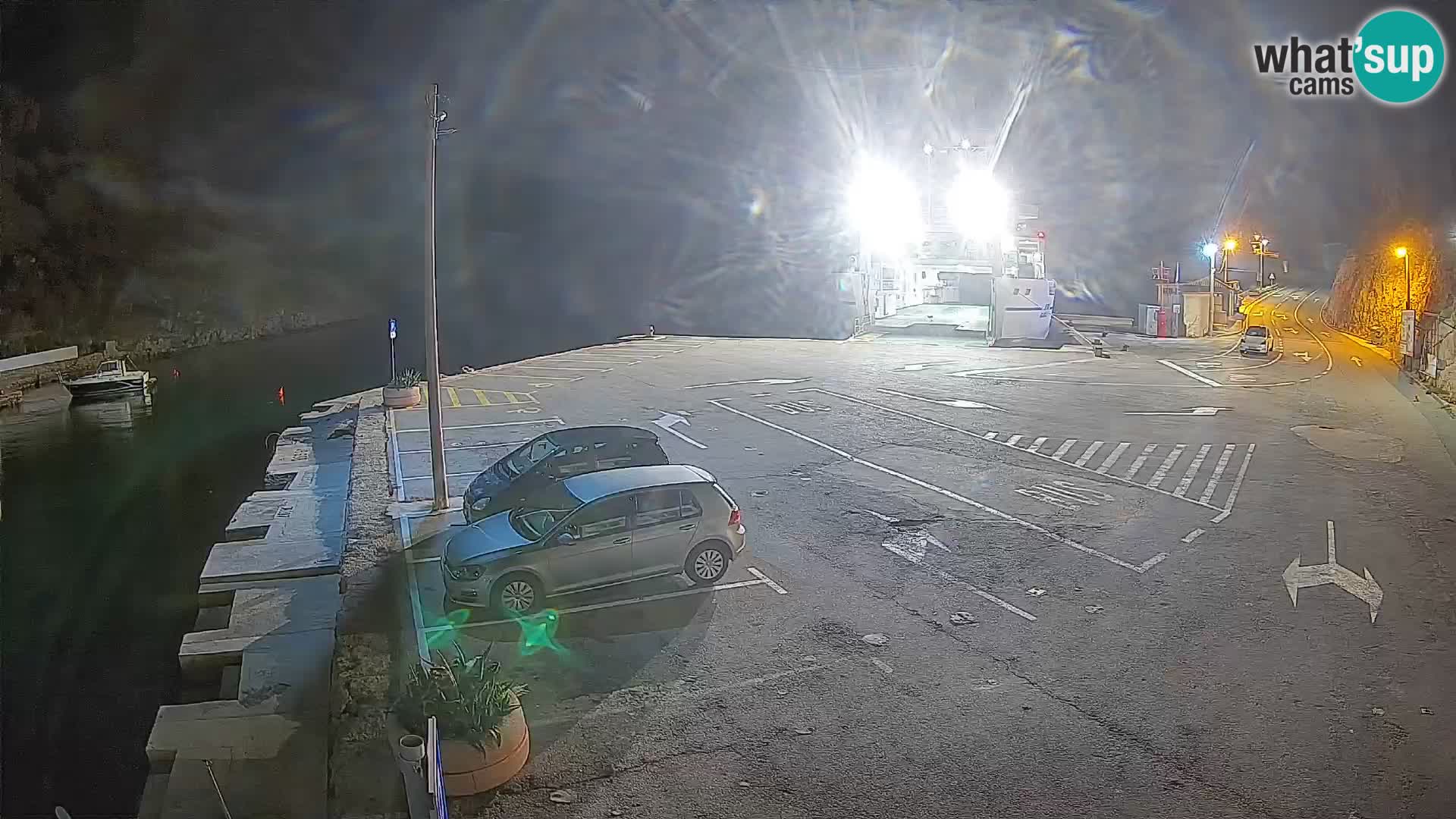 Webcam Fährhafen Prizna – zur Insel Pag