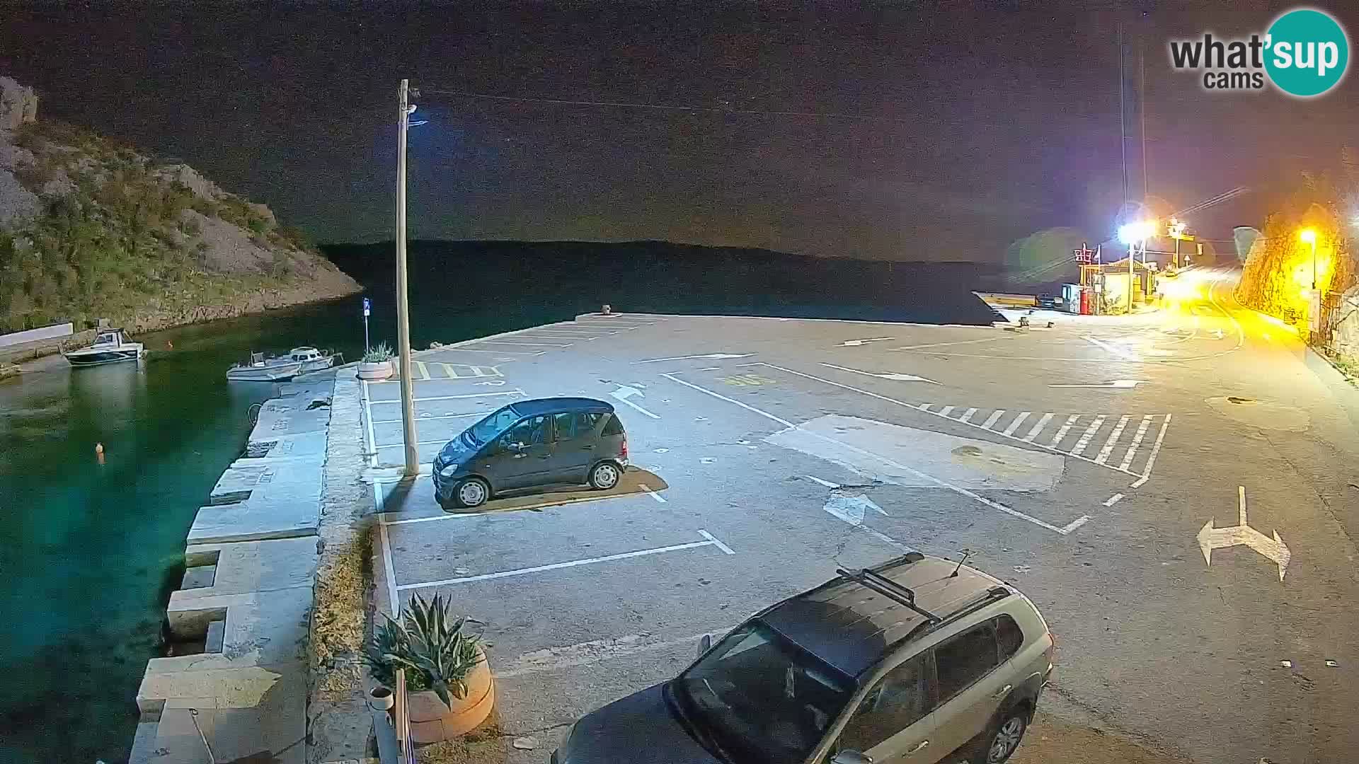 Webcam Fährhafen Prizna – zur Insel Pag