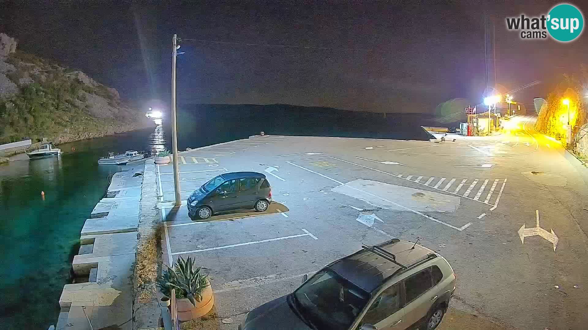 Webcam Fährhafen Prizna – zur Insel Pag