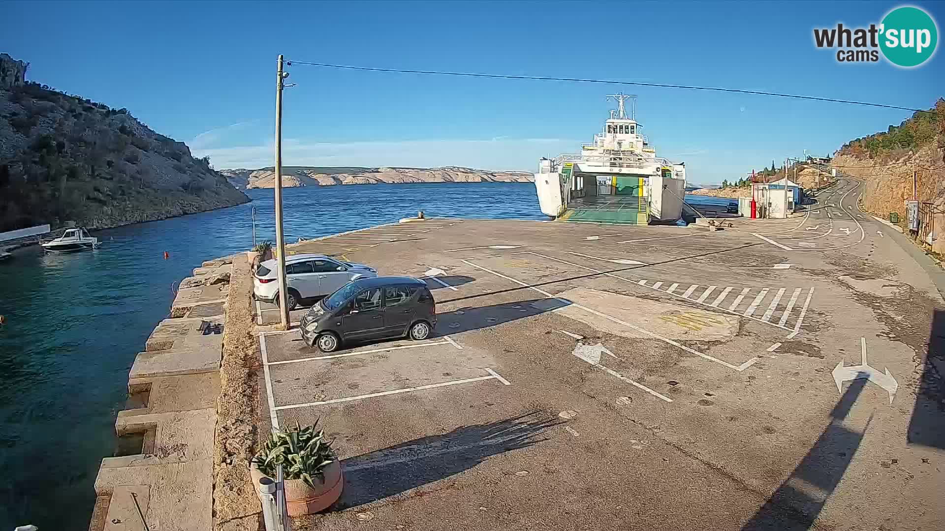 Webcam porto traghetti di Prizna – per l’isola di Pag